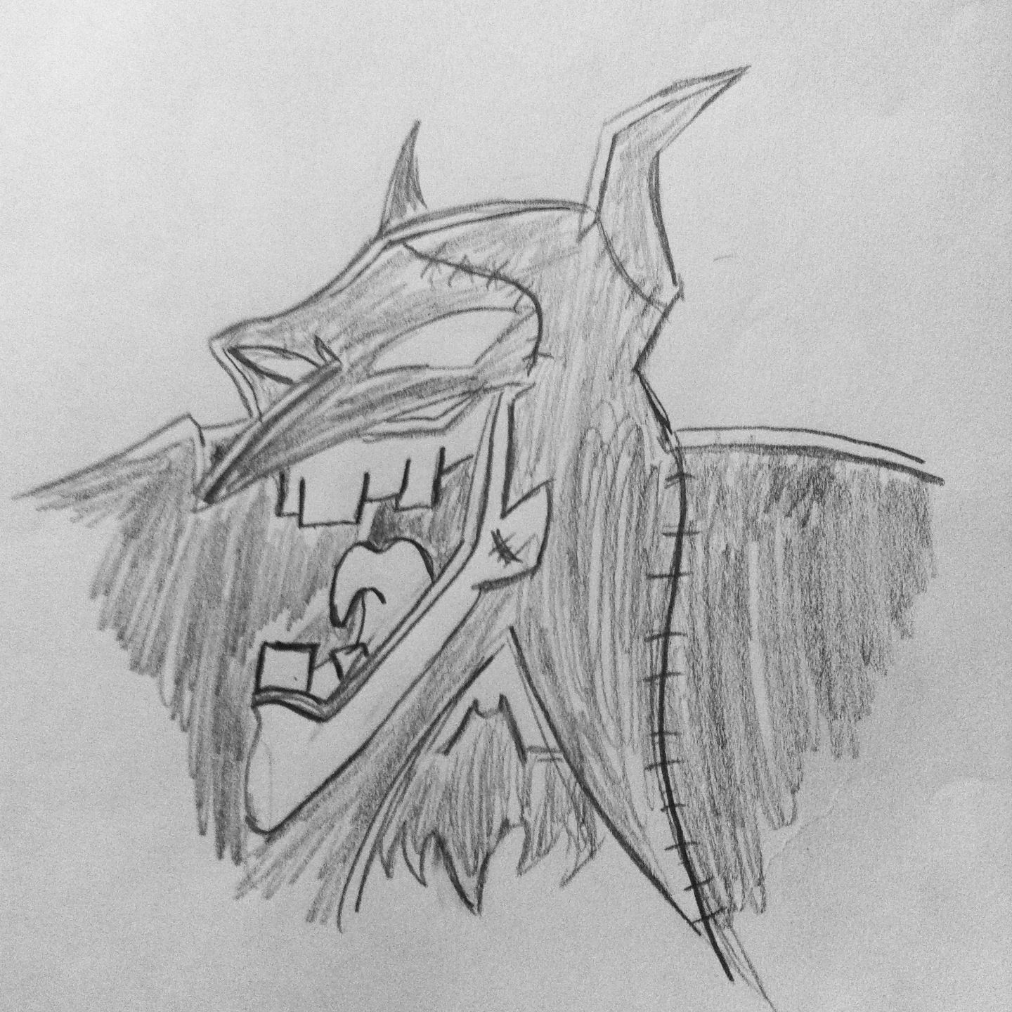 Wallpaper #8-p5VpMBlwTYPL18kg84282 Laughing Bat Sketch Joker as Batman Based of the Batman Animated