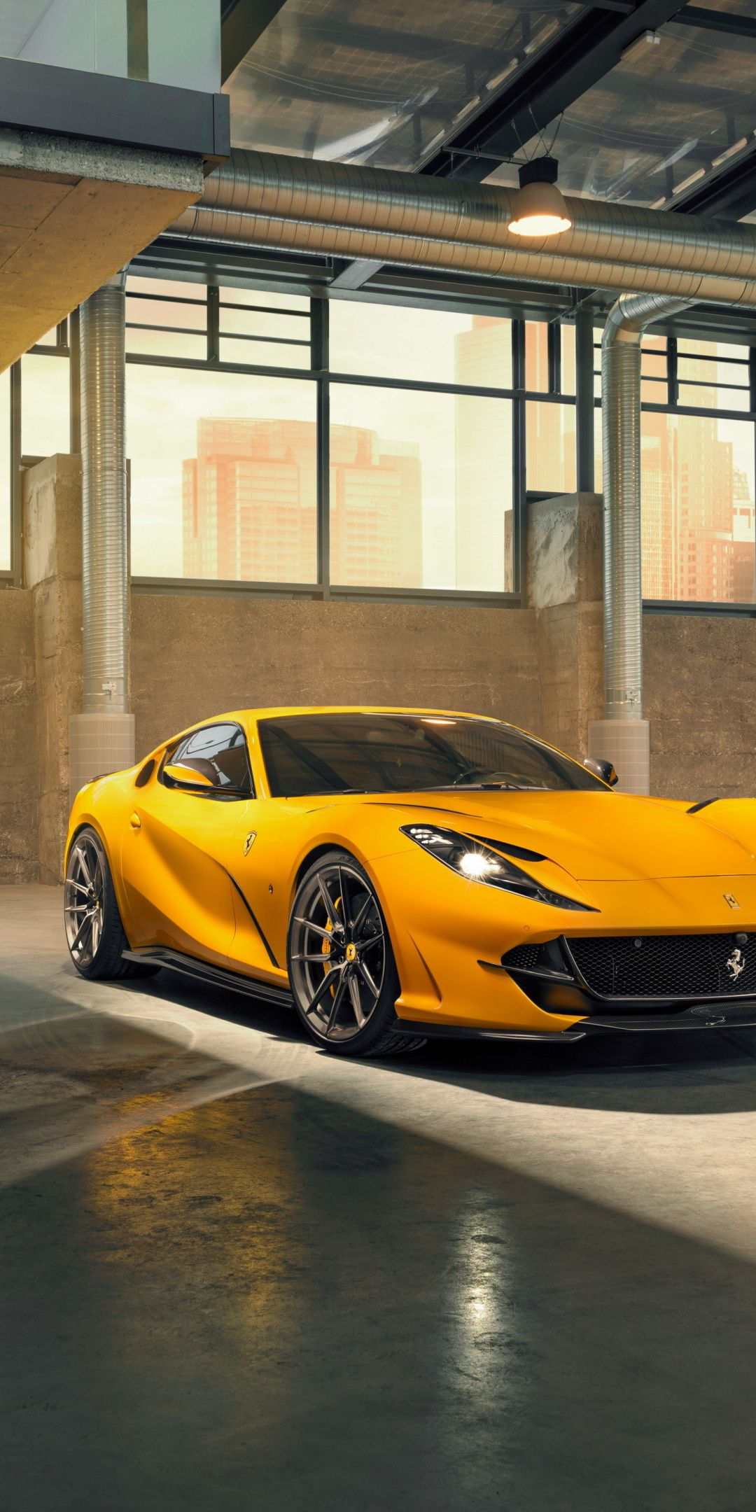 Wallpaper #3hlyI48BtGB6xQ78SYOd23 2019 Ferrari 812 Superfast Novitec Yellow 1080x2160 Wallpaper Sports