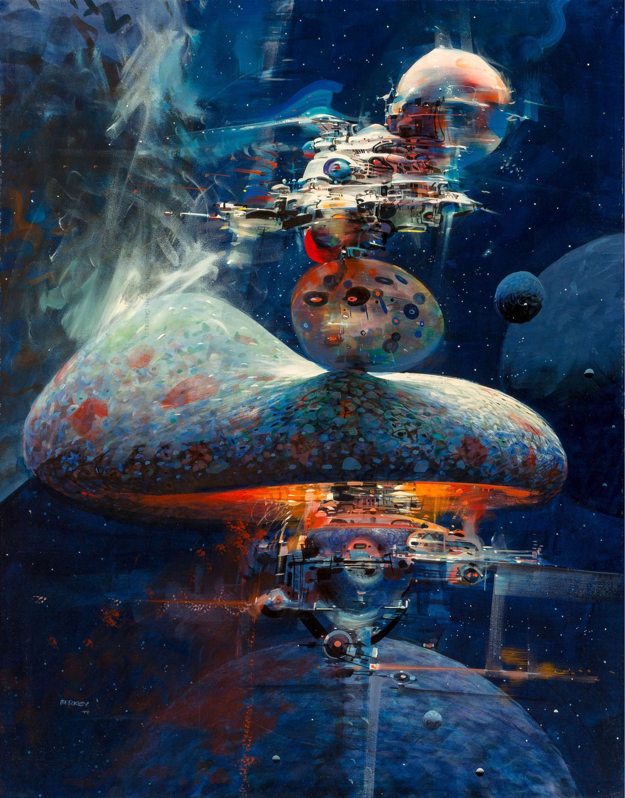 Wallpaper #VWhCJJMBSpphPi3-mDj959 John Berkey Dream Millennium Acryliccasein 12 X 155 Science Fiction