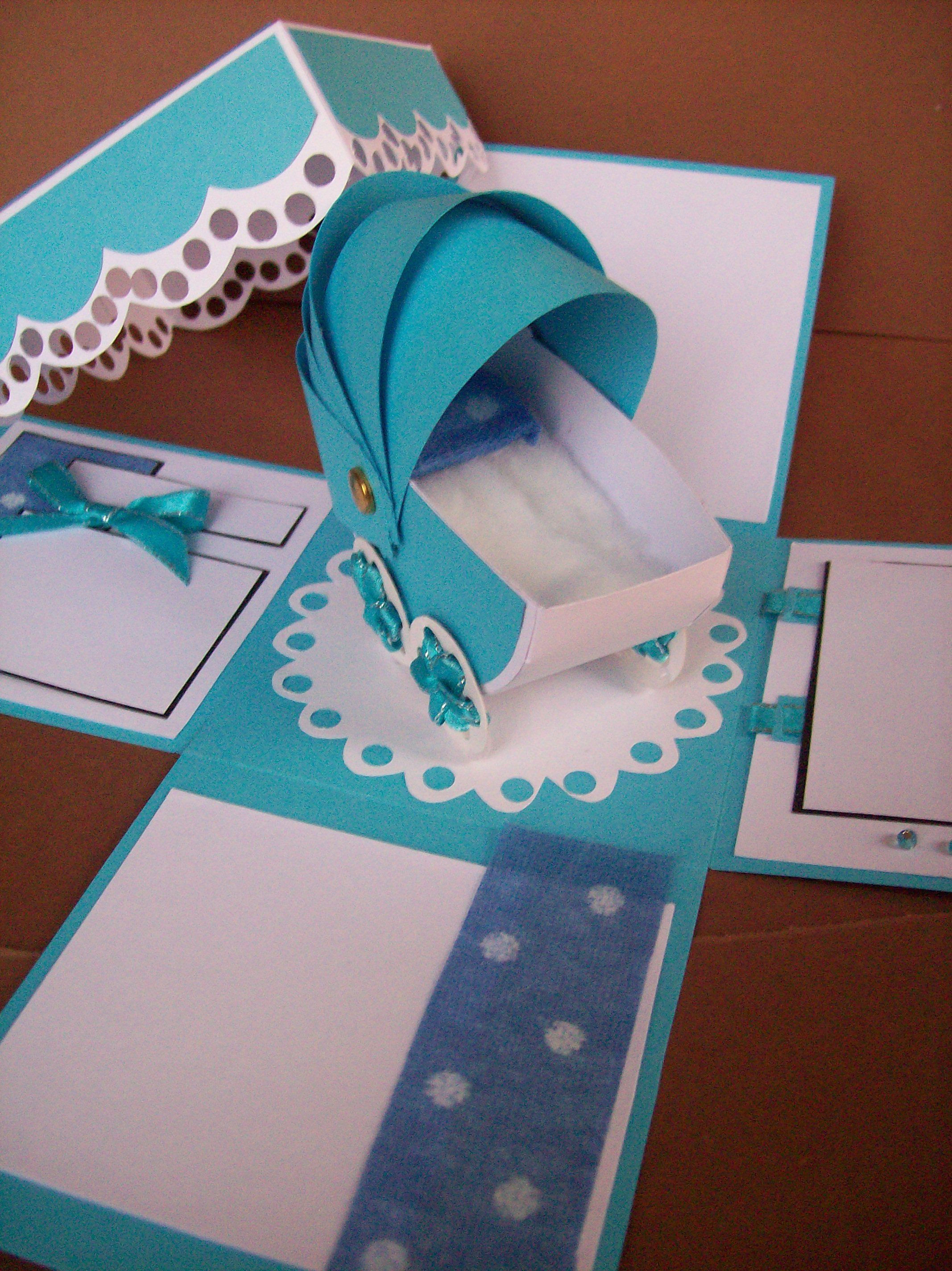 Wallpaper #7B0HLZMBlOZrFDOkWM3S88 Exploding Invitation Box Blue Stroller for Baby Boy Papel De Regalo