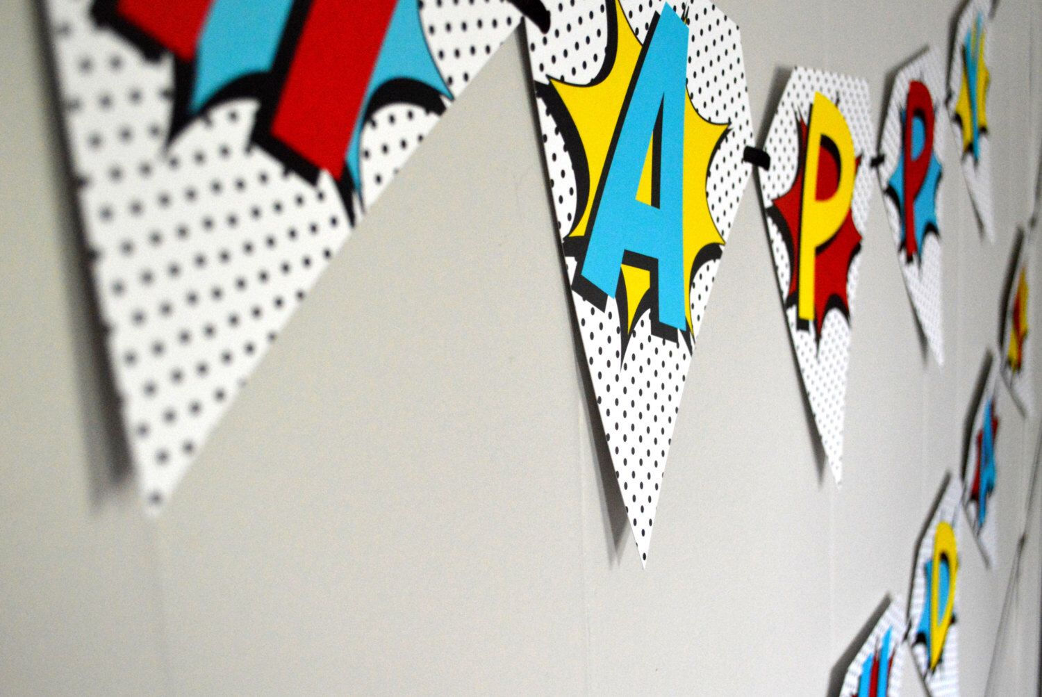 Wallpaper #mTEHNpMB5zzyi_yYhFhv136 Retro Superhero Birthday Banner by Printylittlethings on Etsy Https