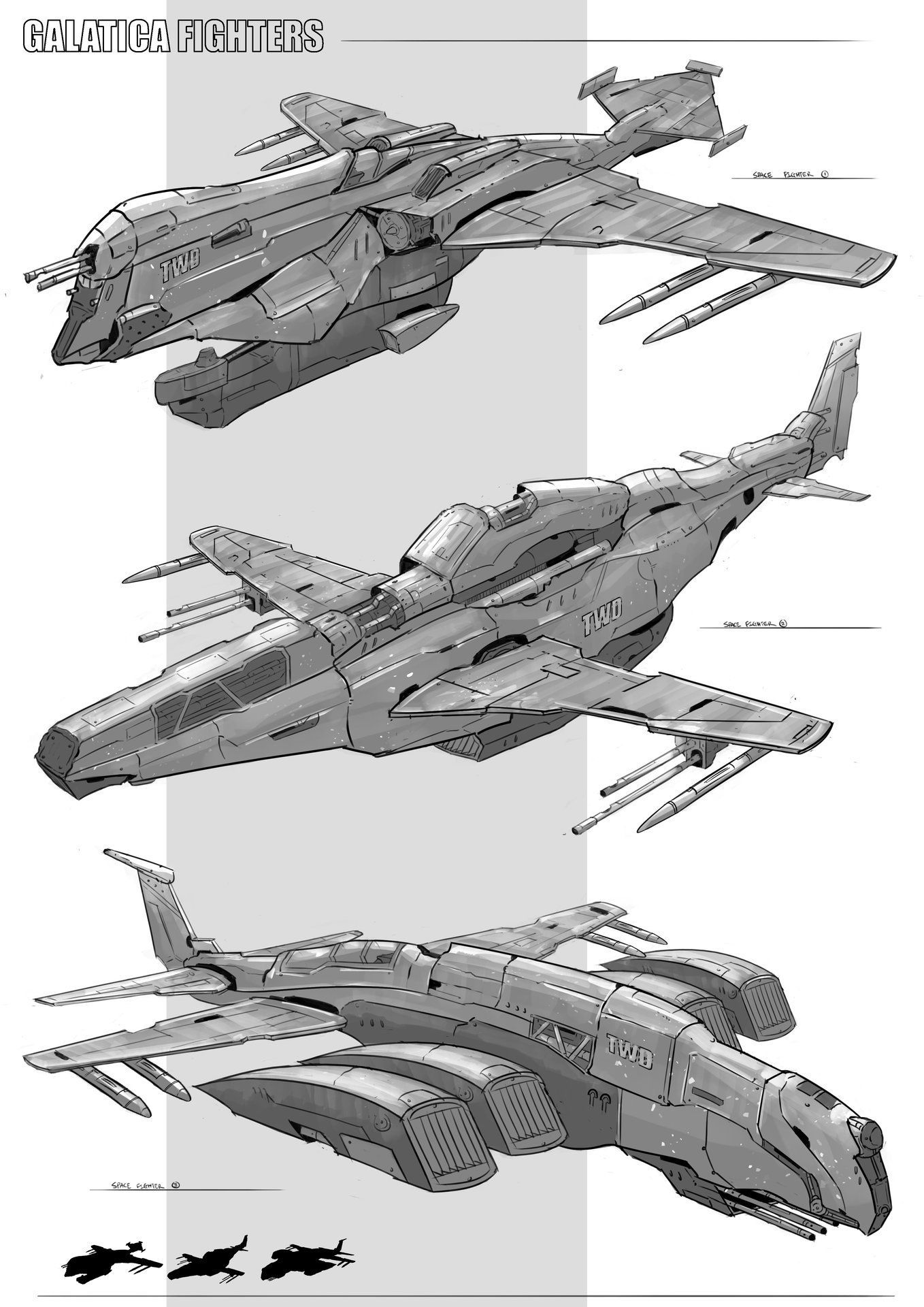 Wallpaper #anfAJ5MB-pgBXx60OqcO134 Galatica Fighters by Sean Jun on Artstation Space Ship Concept Art