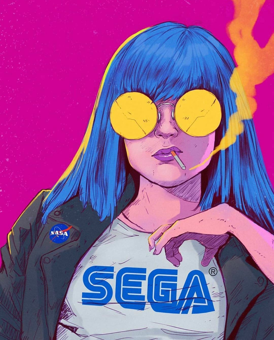 Wallpaper #dkU2lI4B7YBJg1BVip_028 Sega Cyberpunk Vaporwave Art Grunge Art Cyberpunk Aesthetic