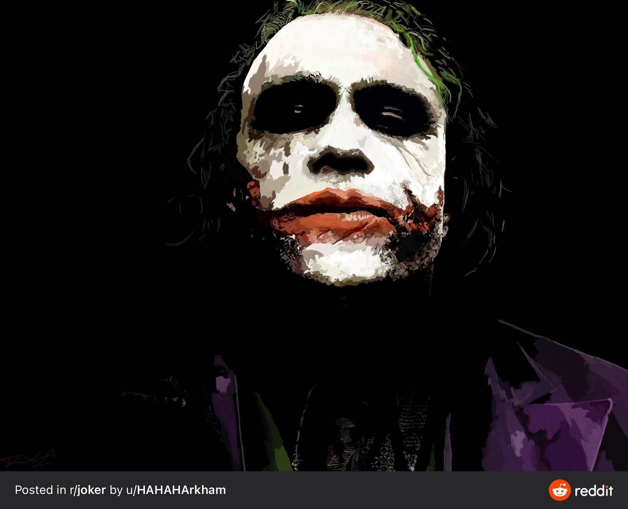 Wallpaper #AGeC-pIBSpphPi3-h5EP198 Fan Art Heath Ledgers Joker Thorgiftcom if You Like It Please
