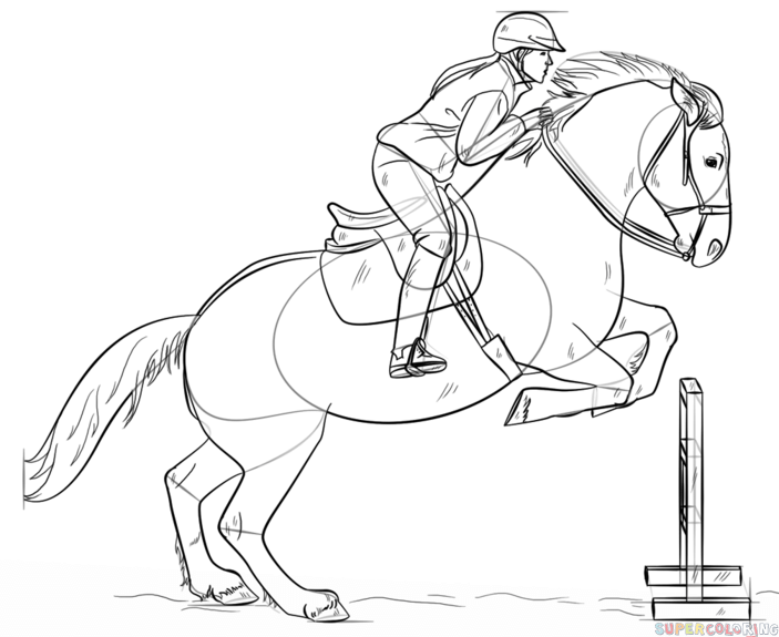 Wallpaper #Obgn3ZIBJvJKYCmEW_8d153 How to Draw a Jumping Horse Step by Step Drawing Tutorials Horse