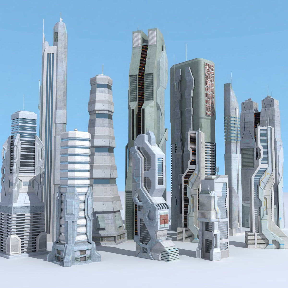 Wallpaper #aWfA6pIBSpphPi3-sEia166 Sci Fi Futuristic City 3D Fbx Futuristiceskaia Arxitektura Gorod