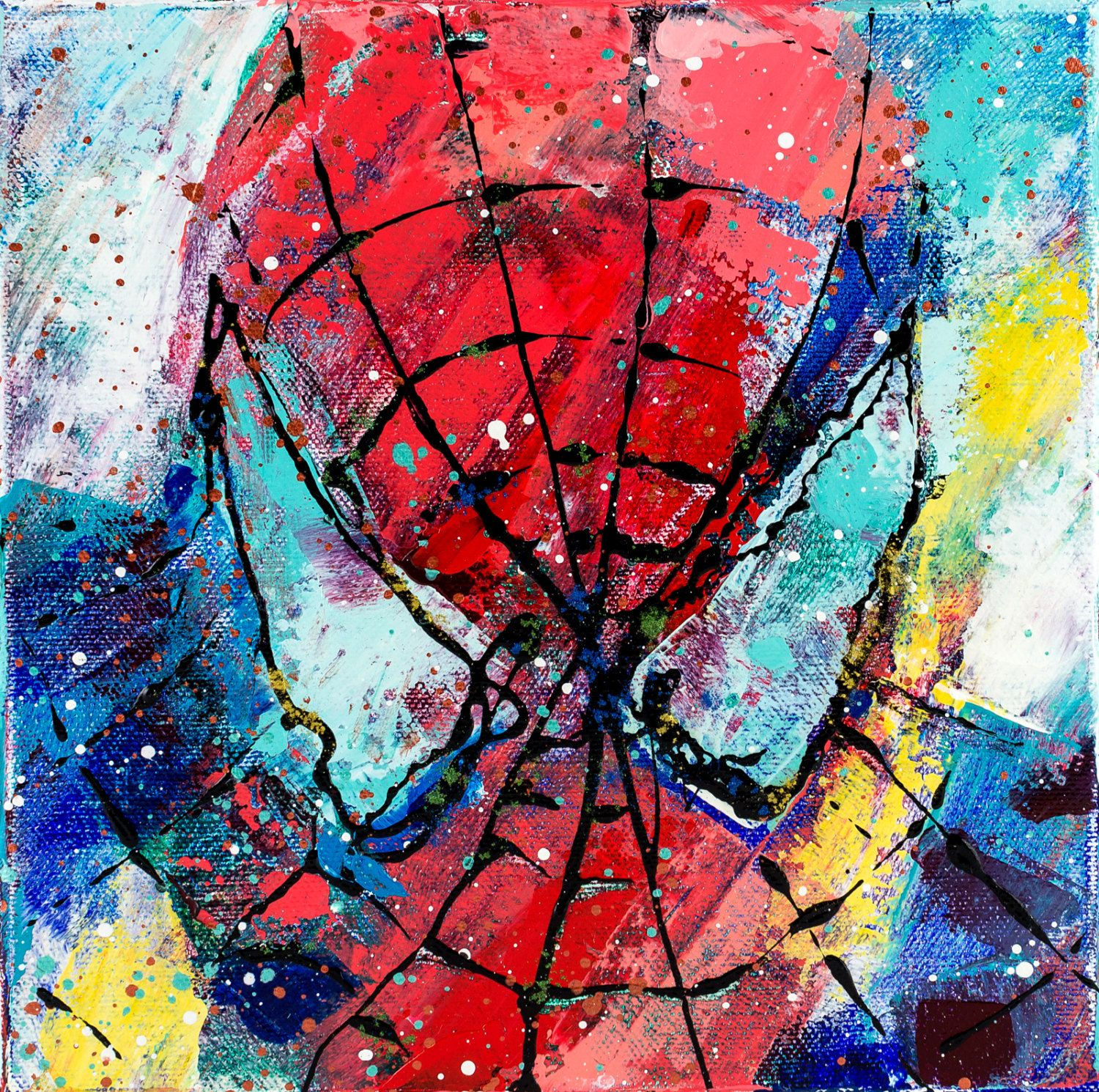 Wallpaper #9zF2NZMB5zzyi_yYU1bc67 Spiderman Original Painting 8 Spiderman Wall Decor Home Office