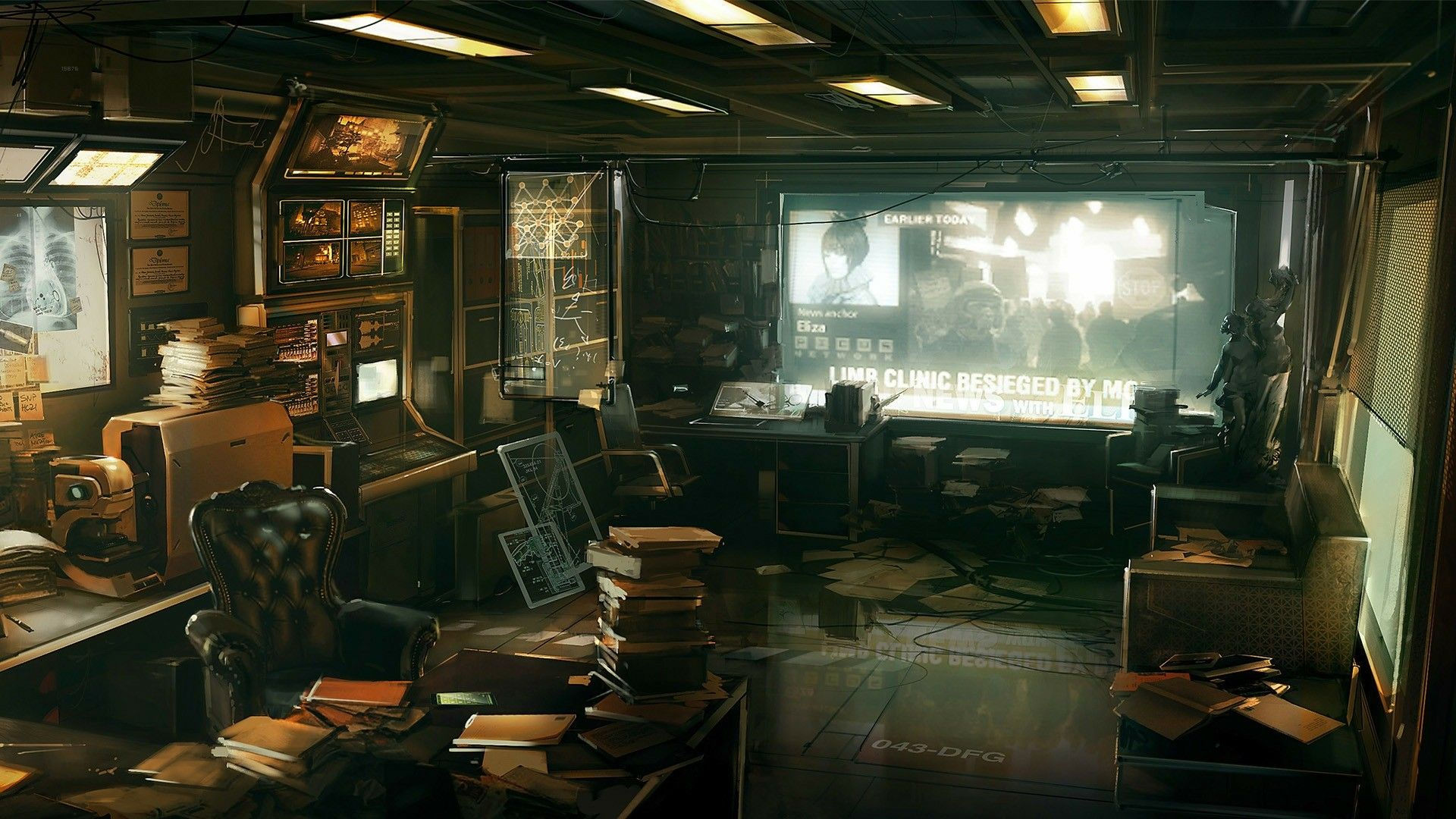 Wallpaper #2cYNM5MBVgN6TXj6_Hdd341 Pin by Nic Stark on Sci Fi Cyberpunk Interior Cyberpunk Art Deus Ex