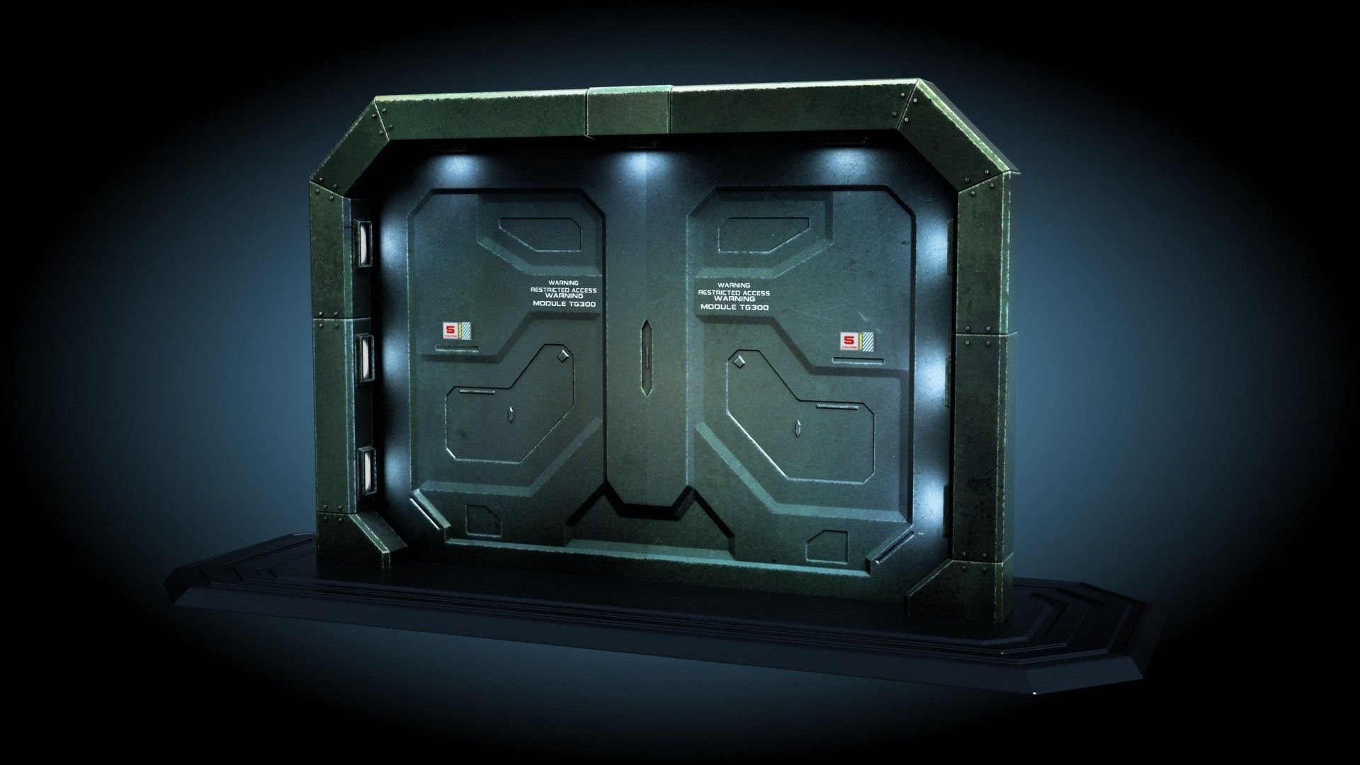 Wallpaper #NWegBpMBSpphPi3-J8JF73 3ds Max Sci Fi Gate Door Sci Fi Spaceship Gate