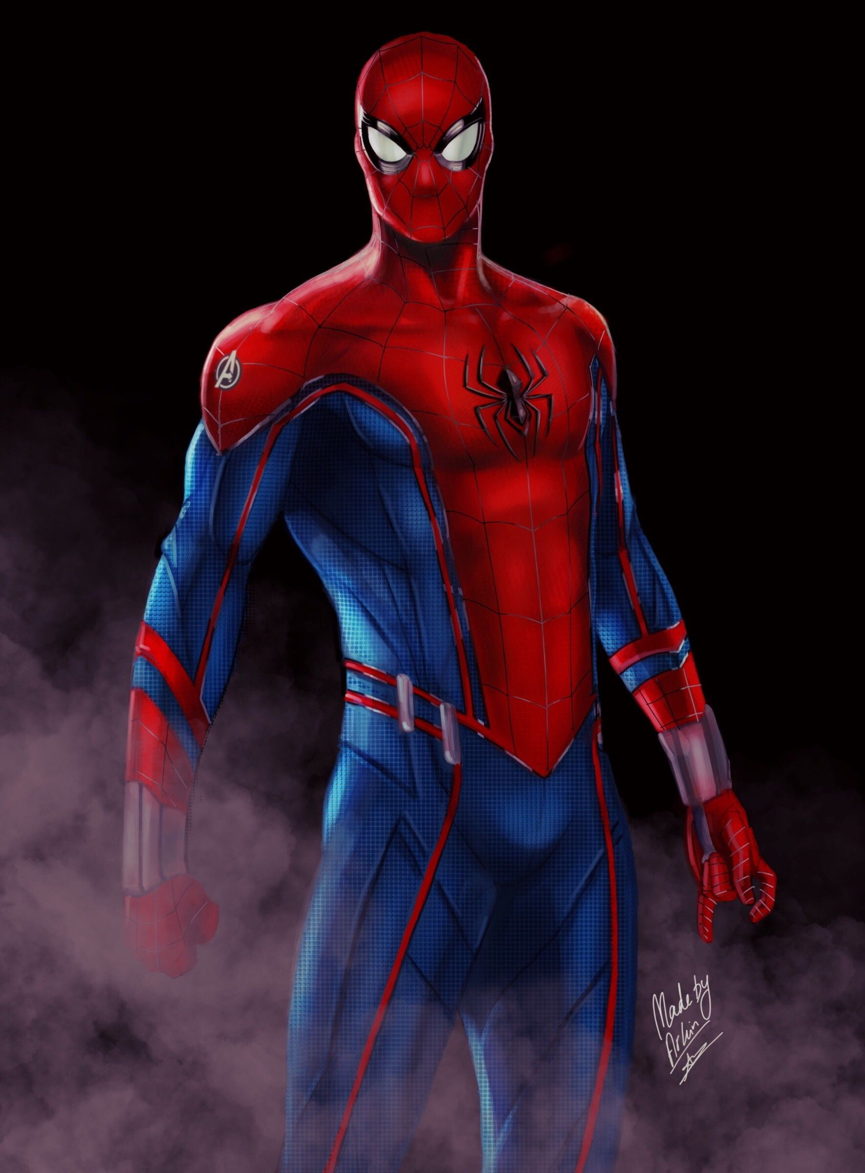 Wallpaper #j6U0MpMB0vj5YdARHNPk226 Spiderman MCU Suit Redesign Spider Man Caricatura Spiderman