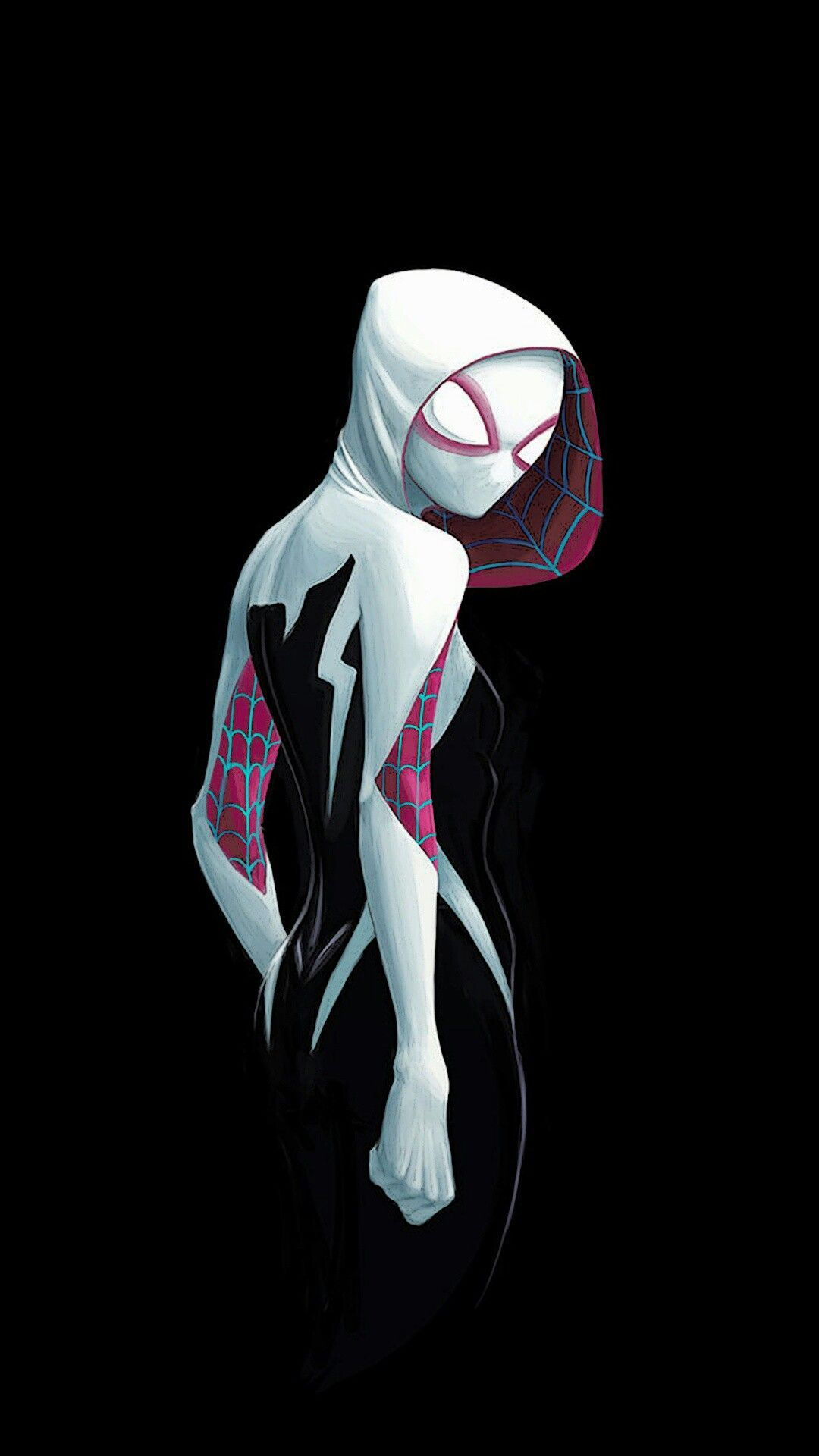 Wallpaper #w_SBOpMBKFX8bn3r_Hjv138 Spider Gwen Spider Woman the Beautiful Gwen Stacy Spiderman Art