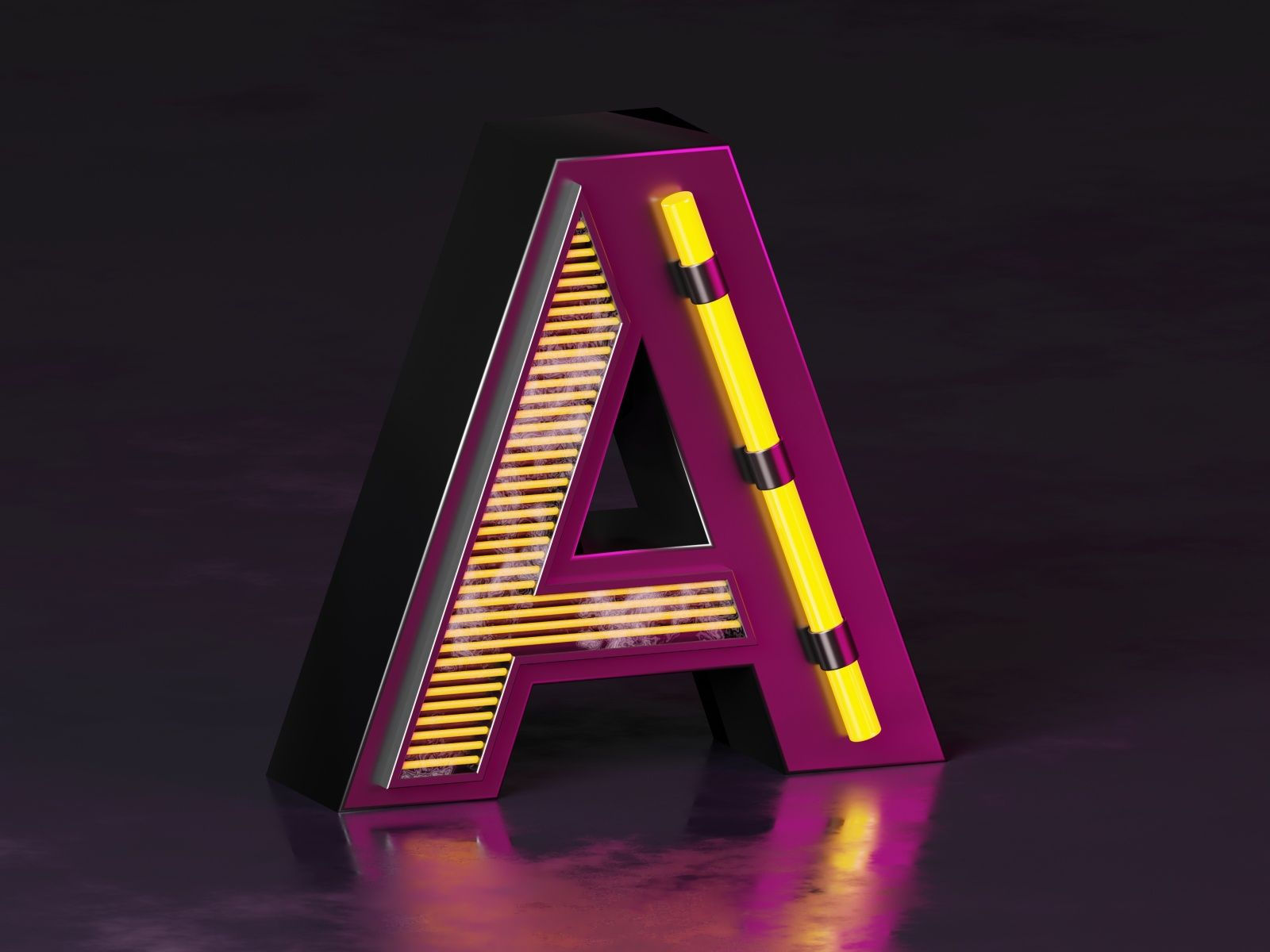 Wallpaper #shyAQJMB8JfcLg2J2fbR258 3D Cyberpunk Neon Font Cyberpunk Graphic Design Logo 3D Illustration
