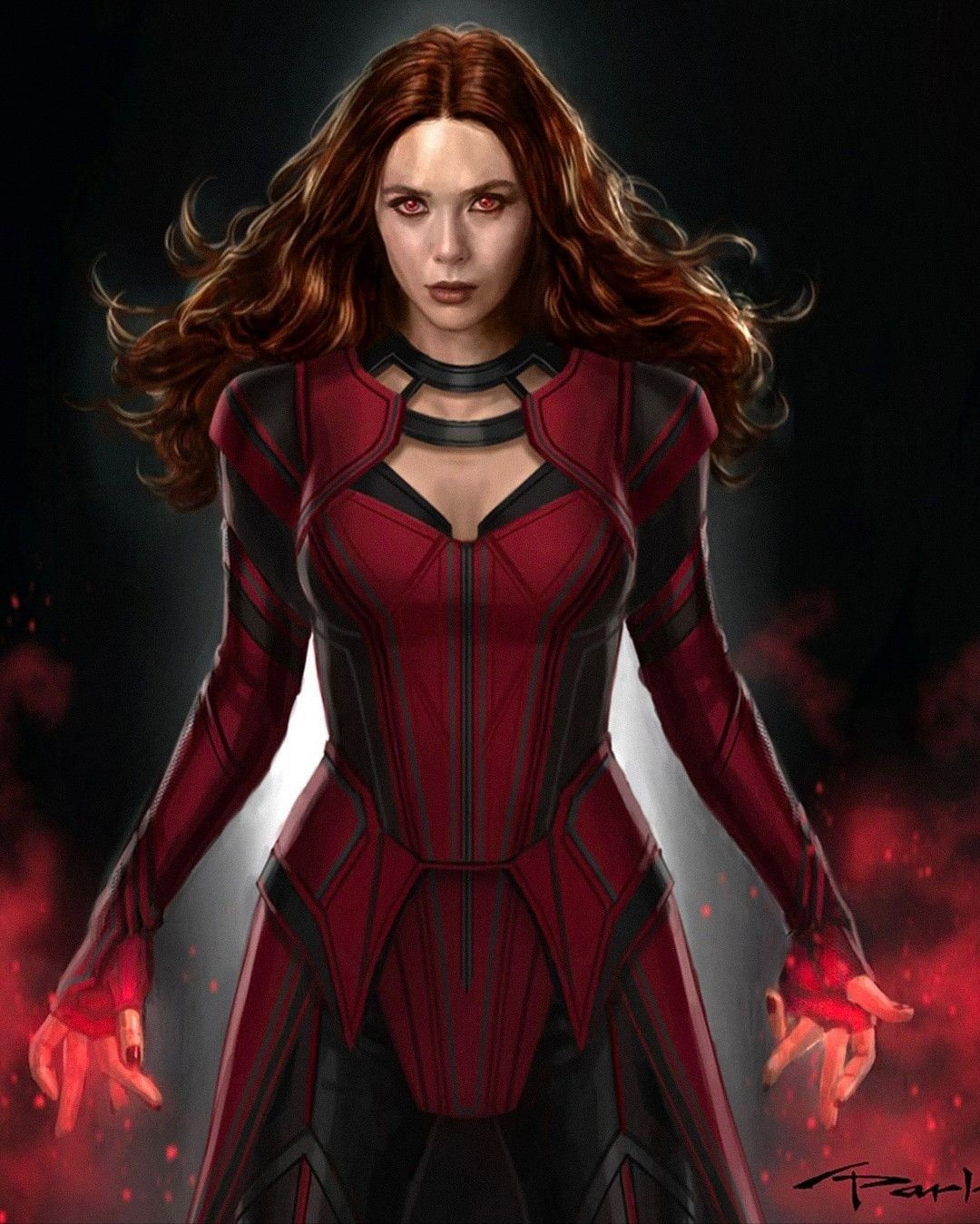 Wallpaper #180e5 Scarlet Witch Pixel Art