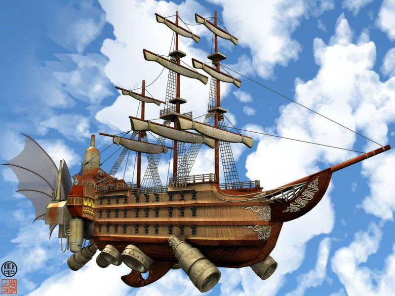 Wallpaper #5JxX4pIBZHQxiYari78Z20 Pirate Ship by Kuroineko on Deviantart Steampunk Ship Pirate Ship