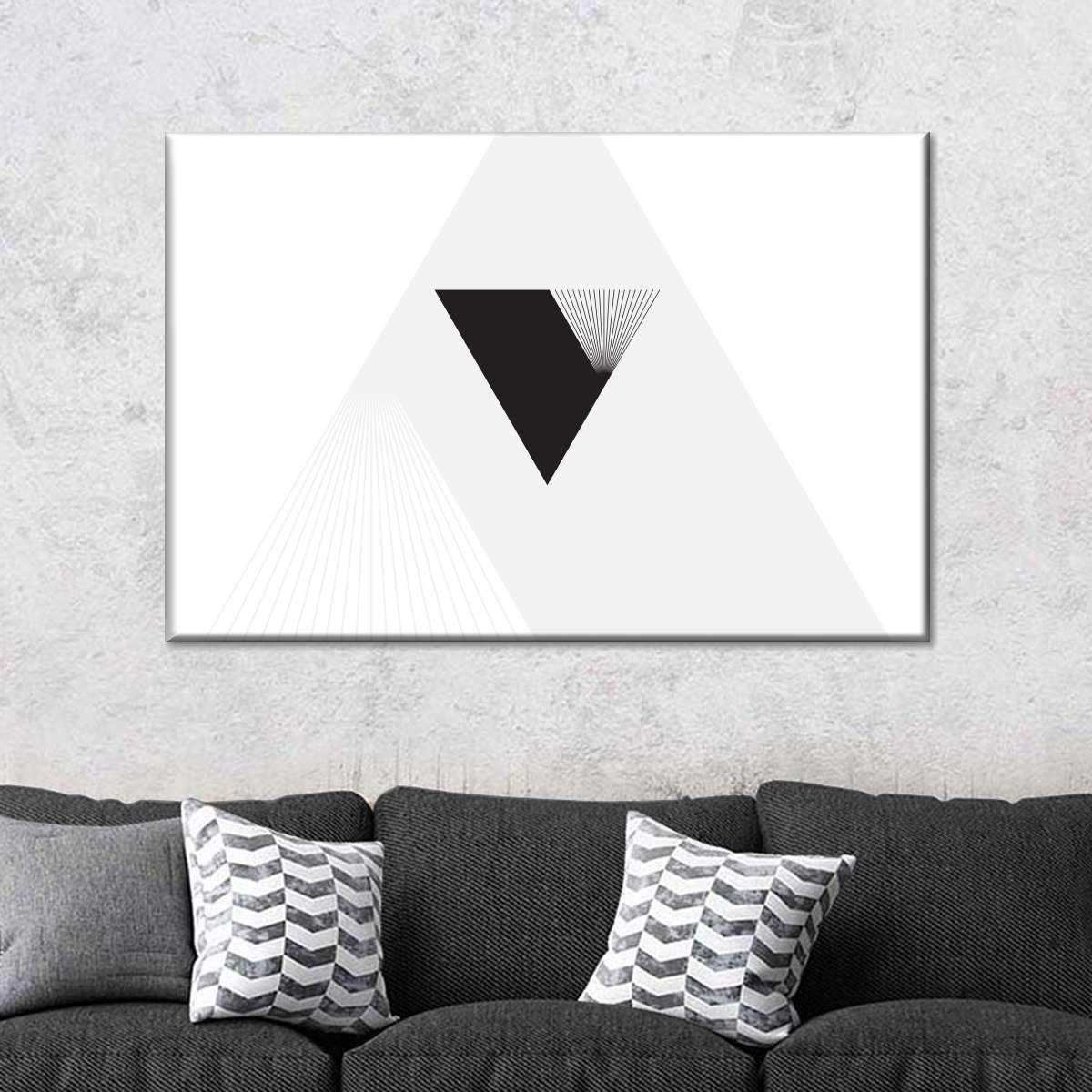 Wallpaper #6mcM8ZIBSpphPi3-jmn816 Minimal Triangle Multi Panel Canvas Wall Art Wall Canvas Canvas Wall