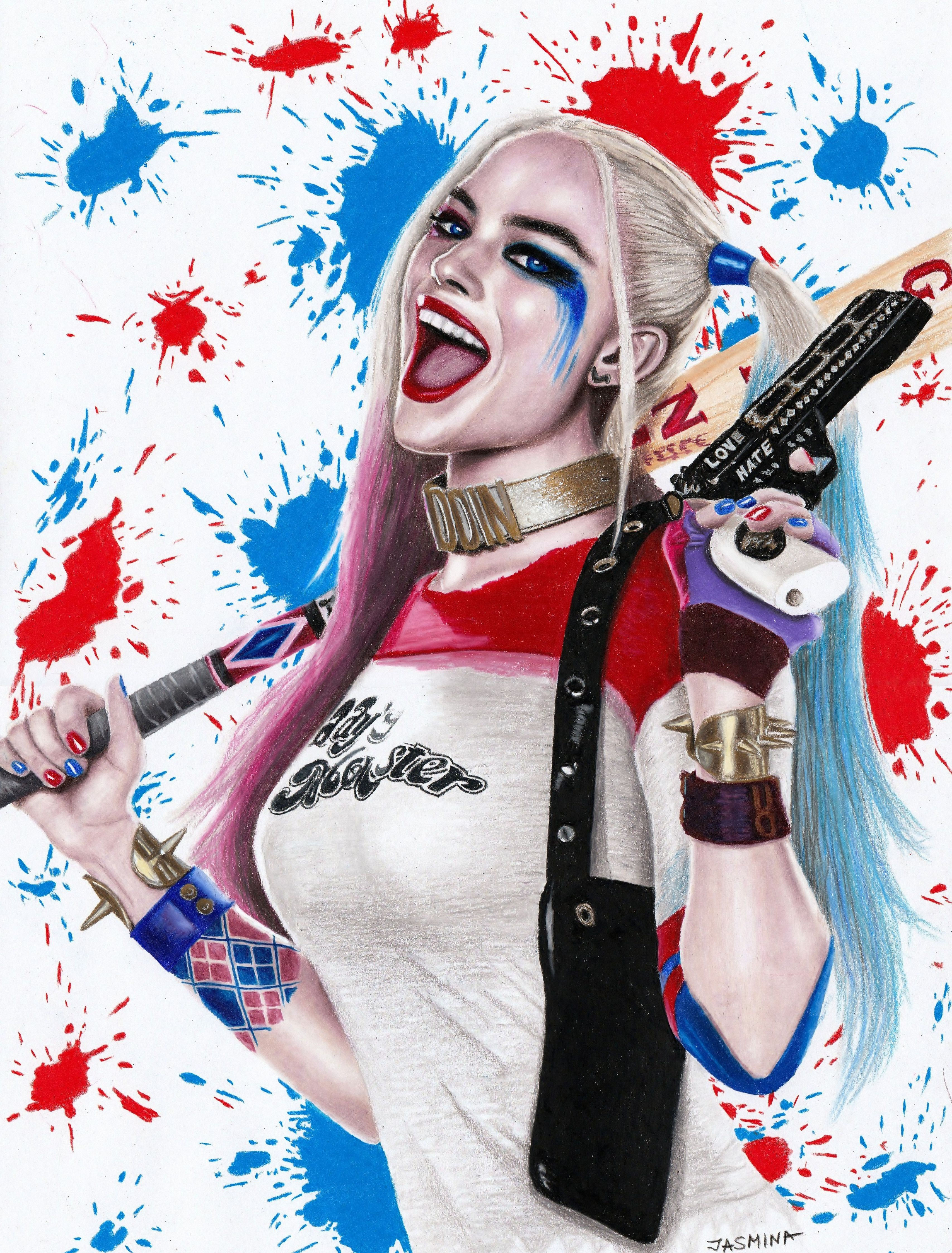 Wallpaper #YWcr-5IBSpphPi3-CZPD114 Tools for Drawing Harley Quinn Artwork Harley Quinn