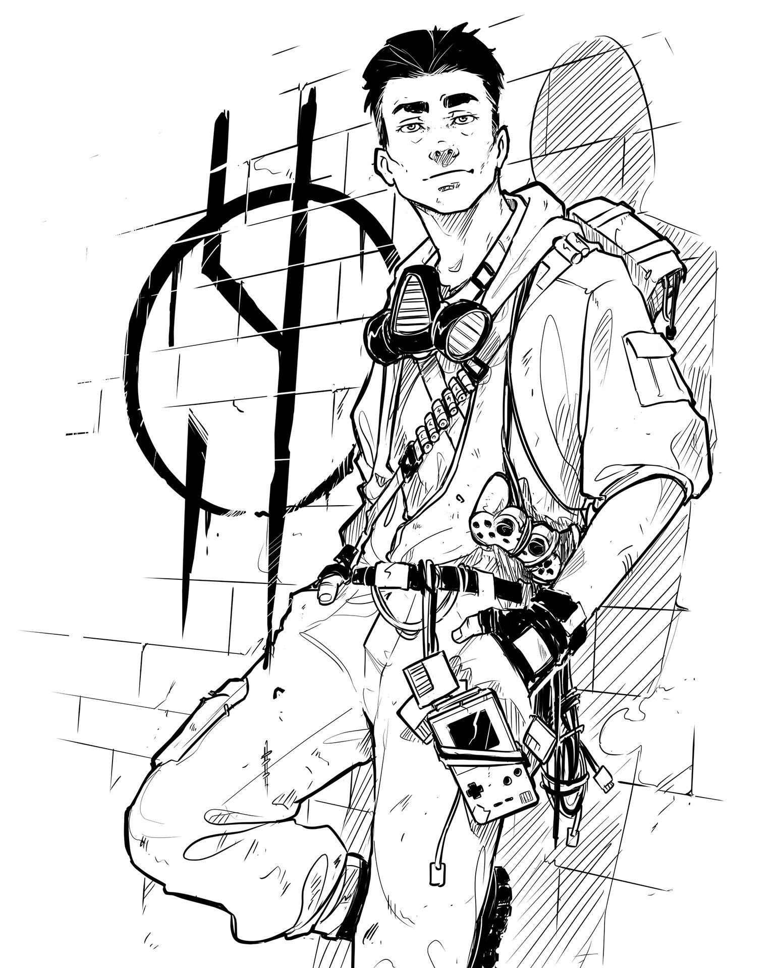 Wallpaper #oJl_P5MBUcASHT6nQswf97 Oc a Character I Designed for a Post Apocalypticcyberpunk Webcomic I