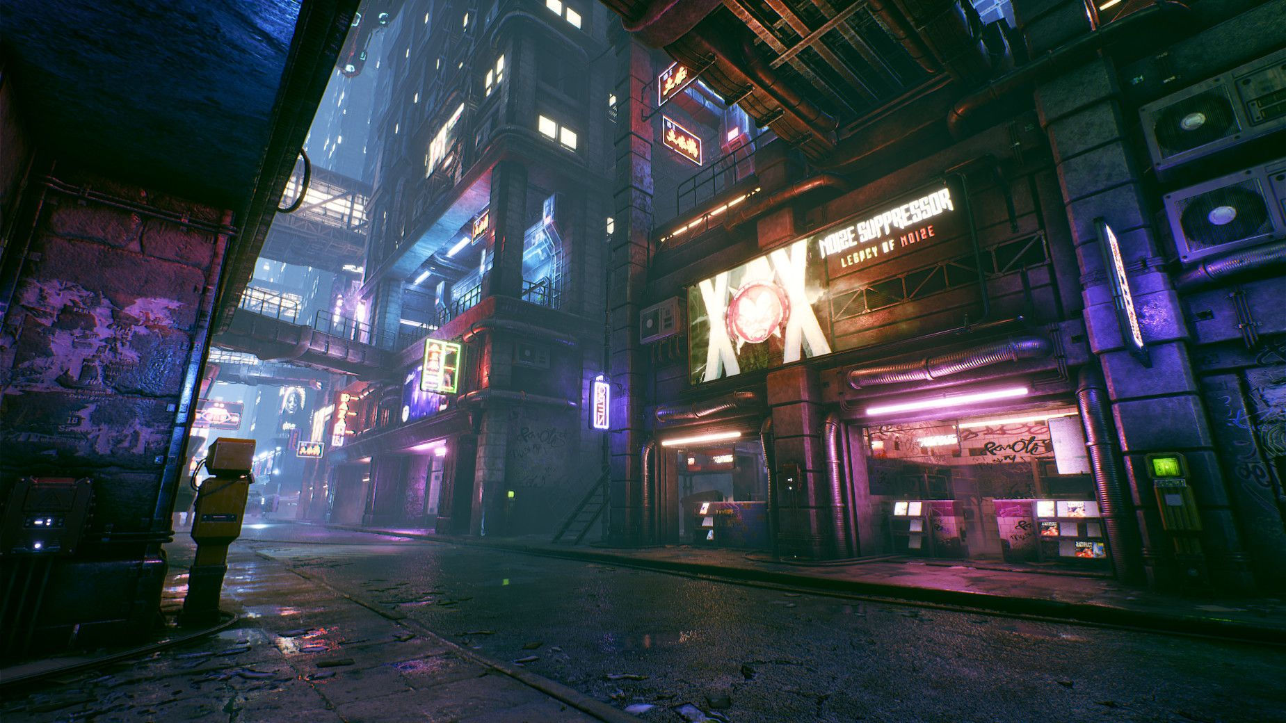 Wallpaper #3Rm3Ao8BtGB6xQ78REpq15 Cyberpunk City Alley Unreal Engine 4 Watch Short Cinematic on Youtube