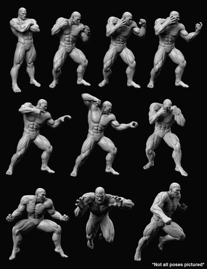 Wallpaper #-bkg3pIBJvJKYCmEzgMB323 Total Aggression Pose Pack 3D Models and 3D Software by Daz 3D
