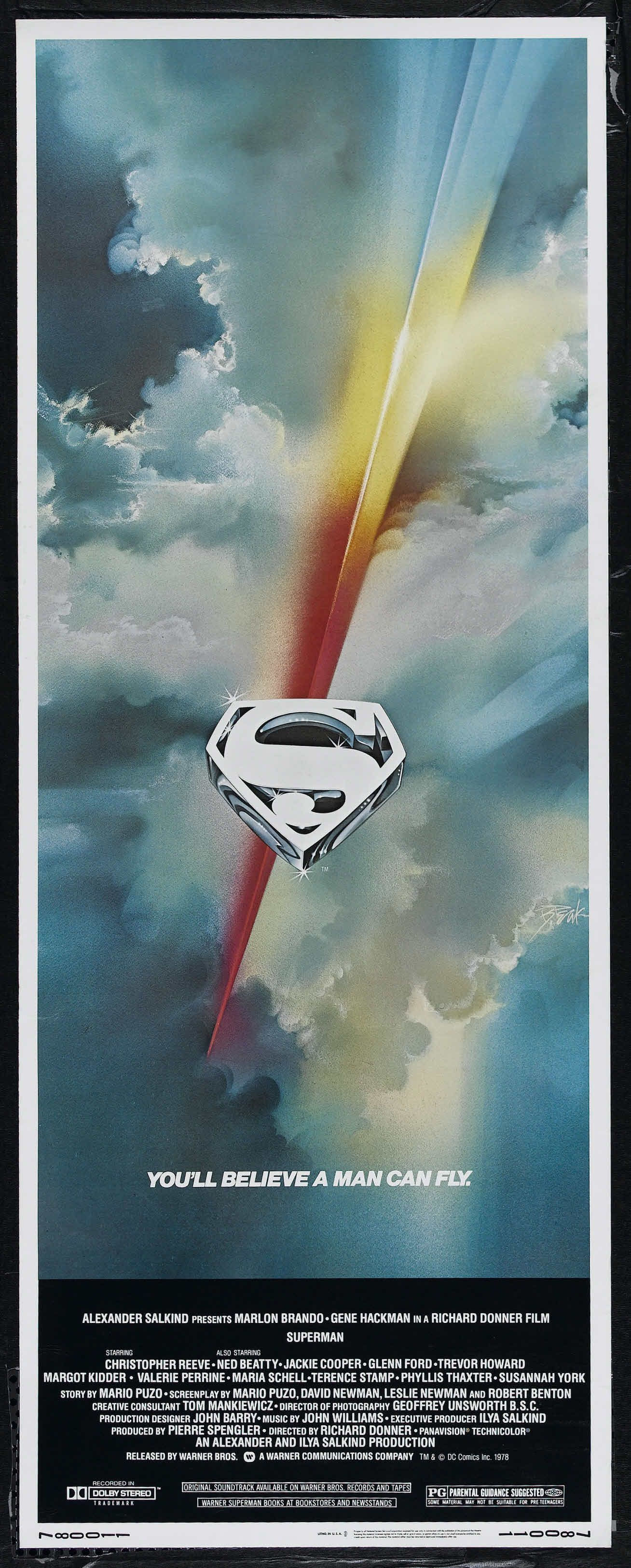 Wallpaper #5WcFEpMBSpphPi3-1Pnf42 A Movie Poster for Superman Returns from the Sky