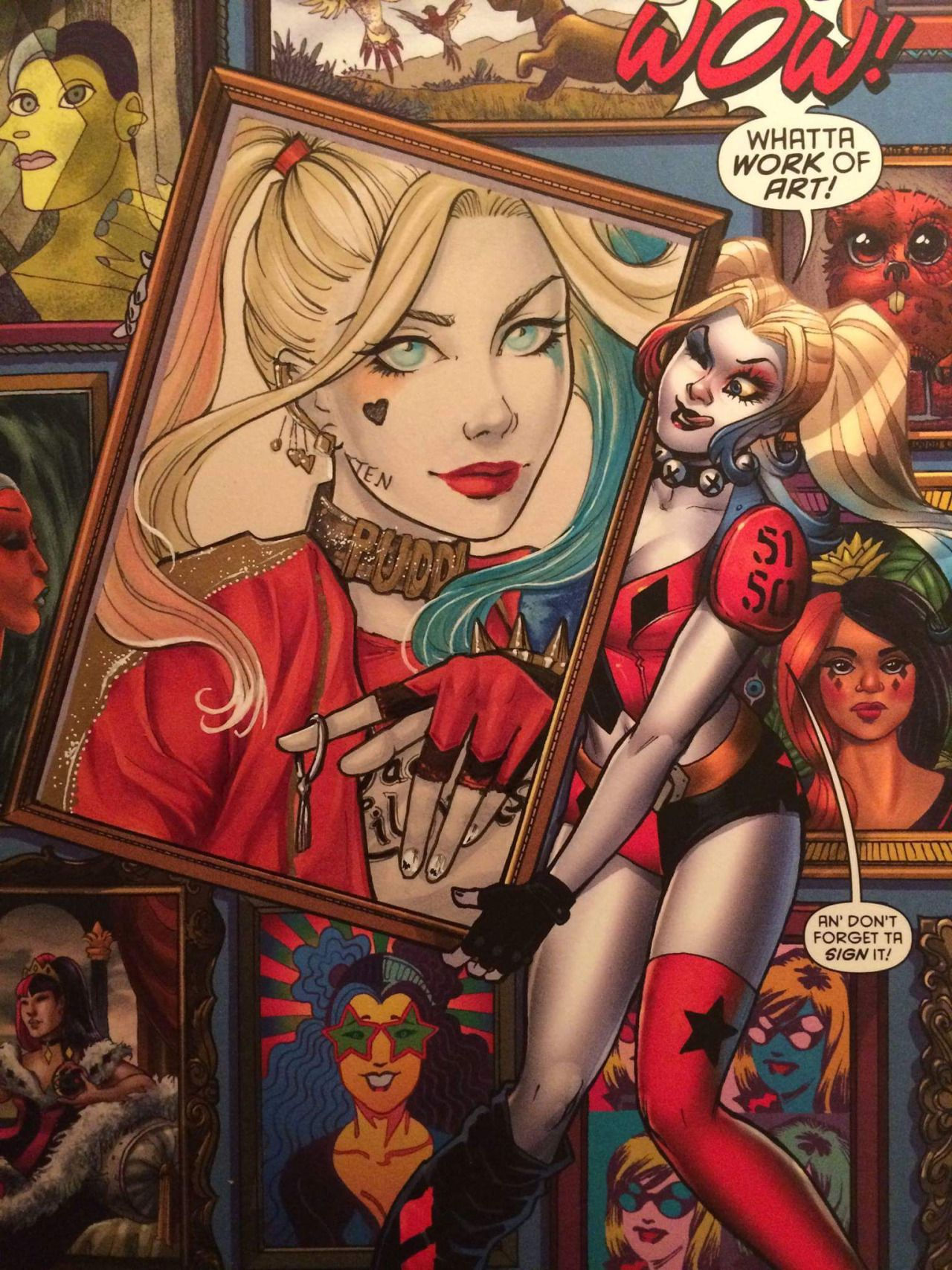 Wallpaper #4b84f Womens Deluxe Harley Quinn Jumpsuit Costume