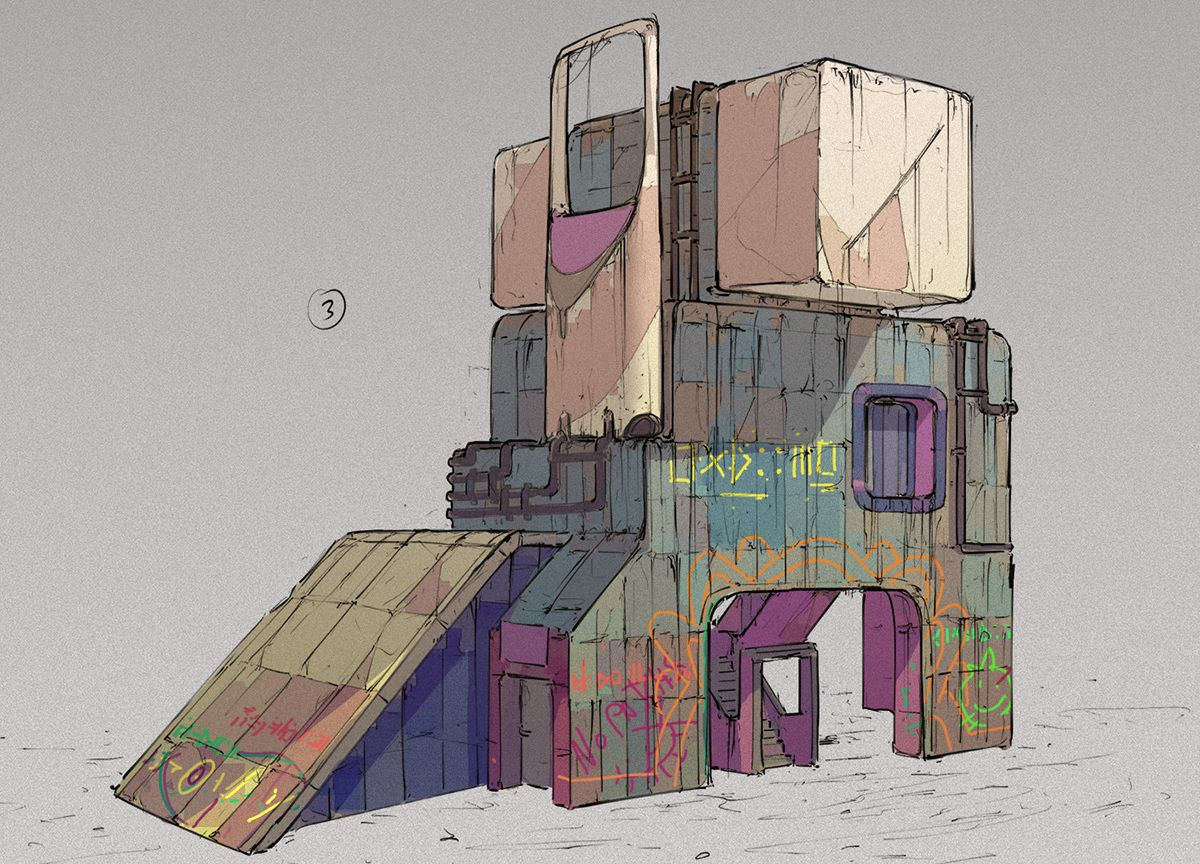 Wallpaper #33Q3wY4B_8f4nGFaV21249 Cyberpunk Structures on Behance in 2021 Cyberpunk Sci Fi Building
