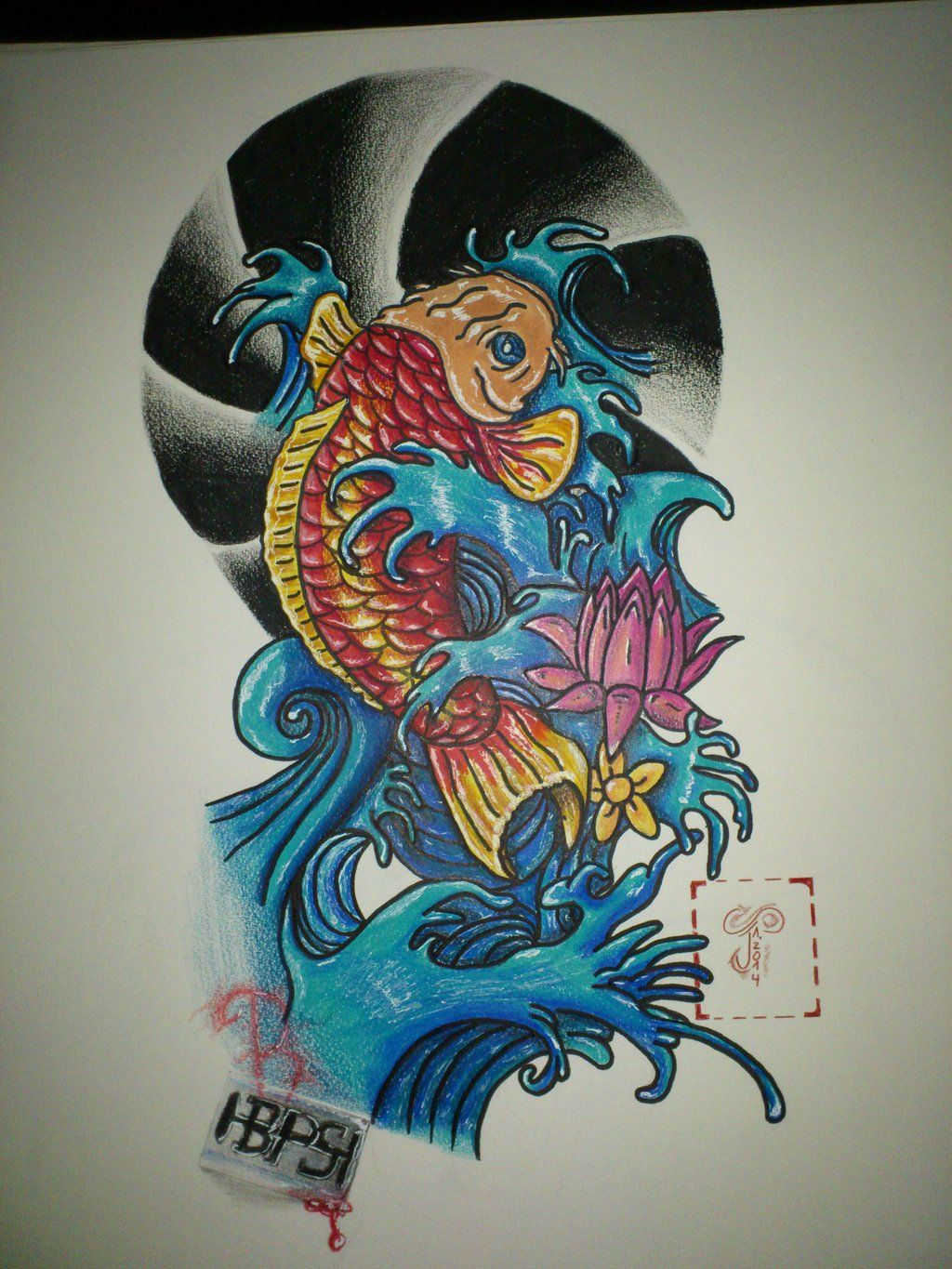 Wallpaper #5e6bc Black Yellow Koi Fish Fish Koi Tattoo Png and Vector with 5016 the