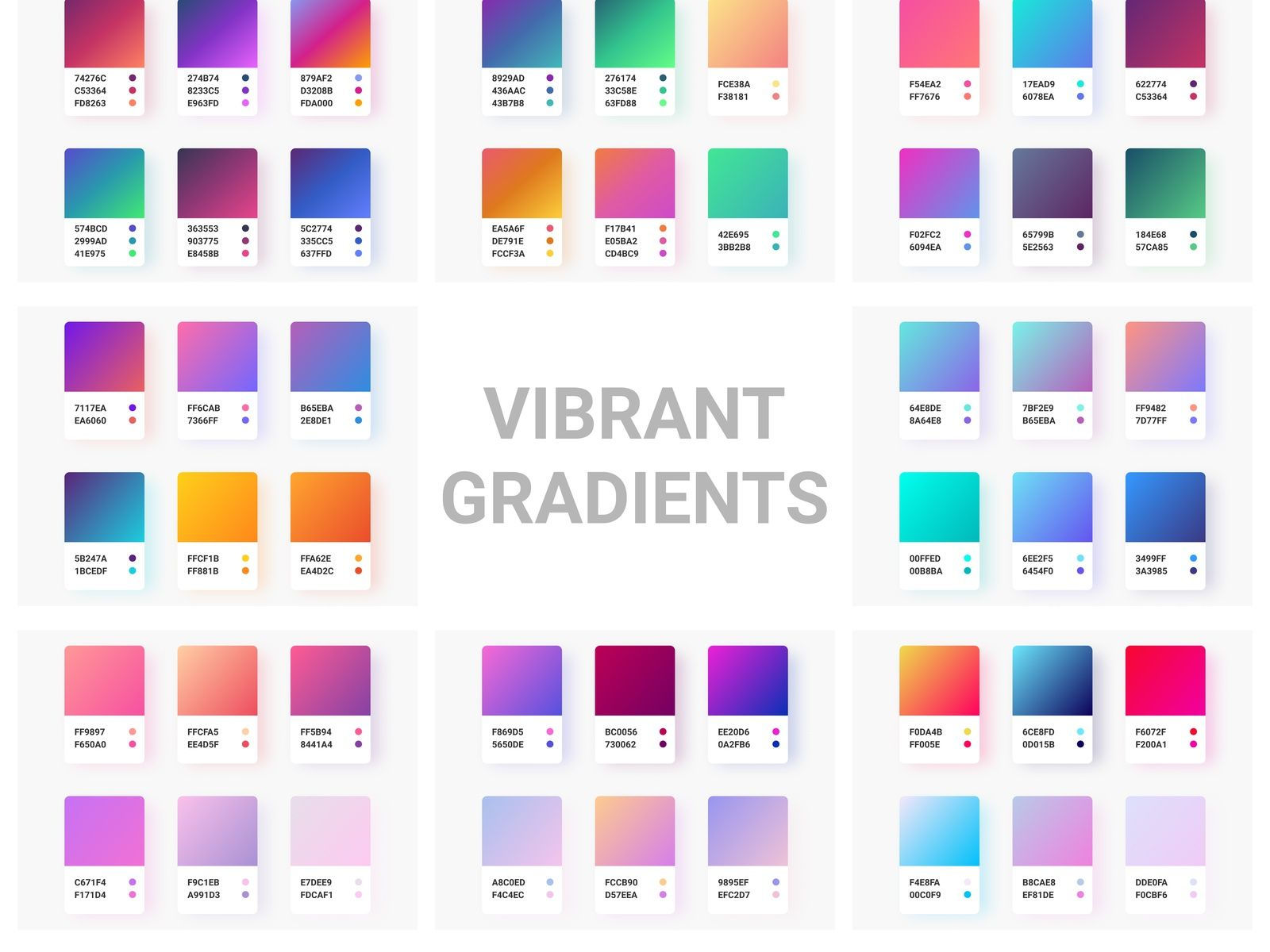 Wallpaper #4d8a7 Trendy Beautiful Gradient Color Palettes 2744052 Vector Art at Vecteezy