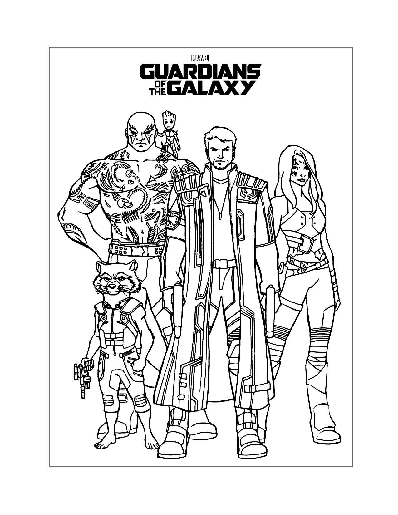 Wallpaper #DKUOOJMBVBiSkHCaYI1e142 Guardians of the Galaxy Coloring Pages Artofit