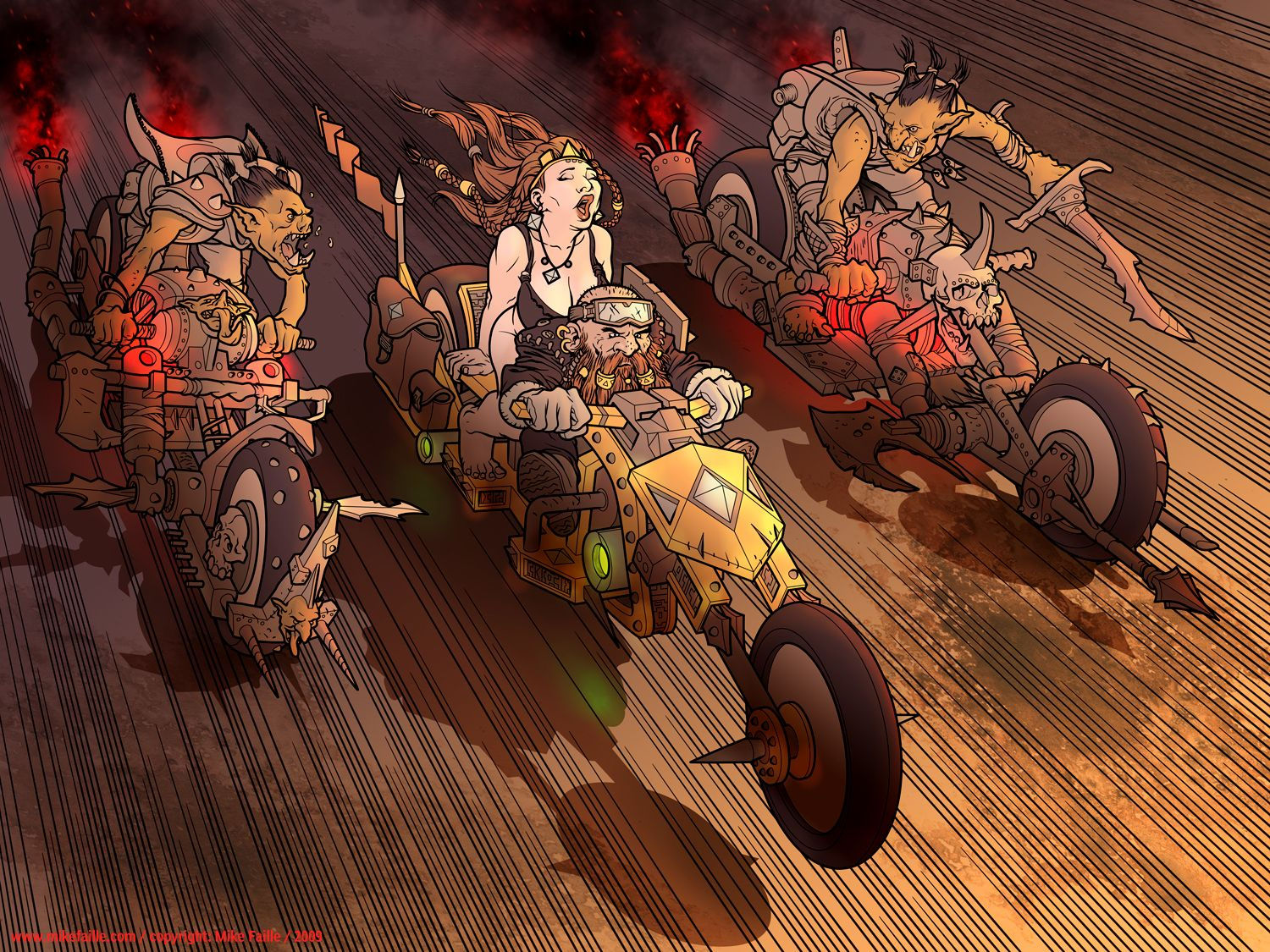Wallpaper #WkD9LpMBJhL2WPbal7s-173 Dd Bikers Picture Big by Mike Faille Buckruckus Shadowrun