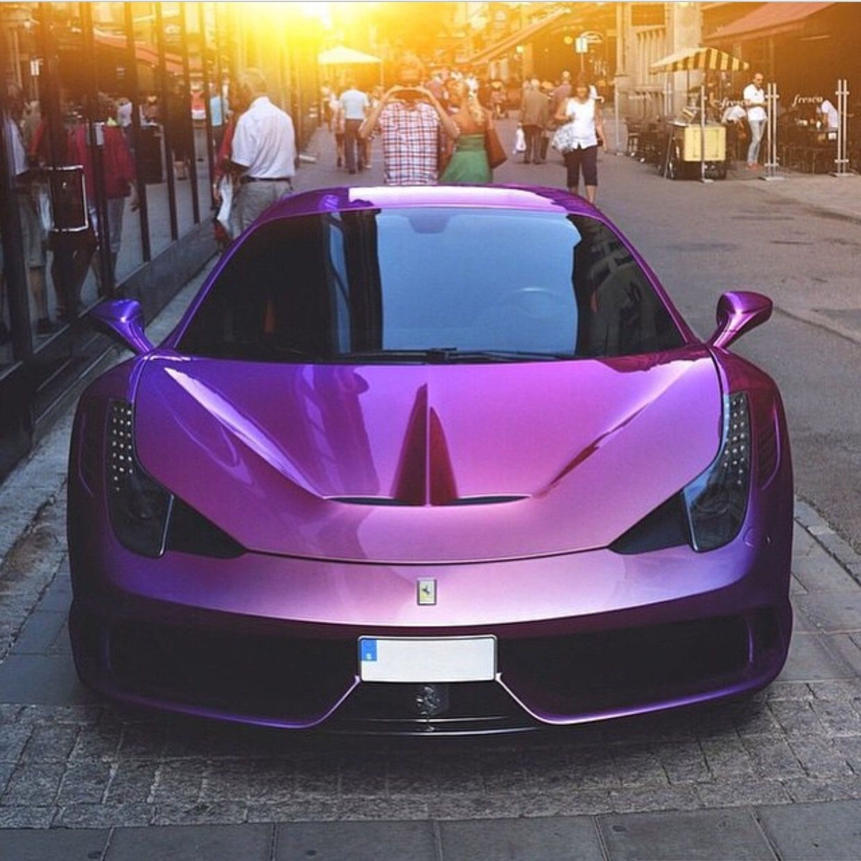 Wallpaper #EnO3ho4BFI5NbQksuyBb52 Ferrari 458 Speciale Painted in Pearlescent Purple Photo Taken by
