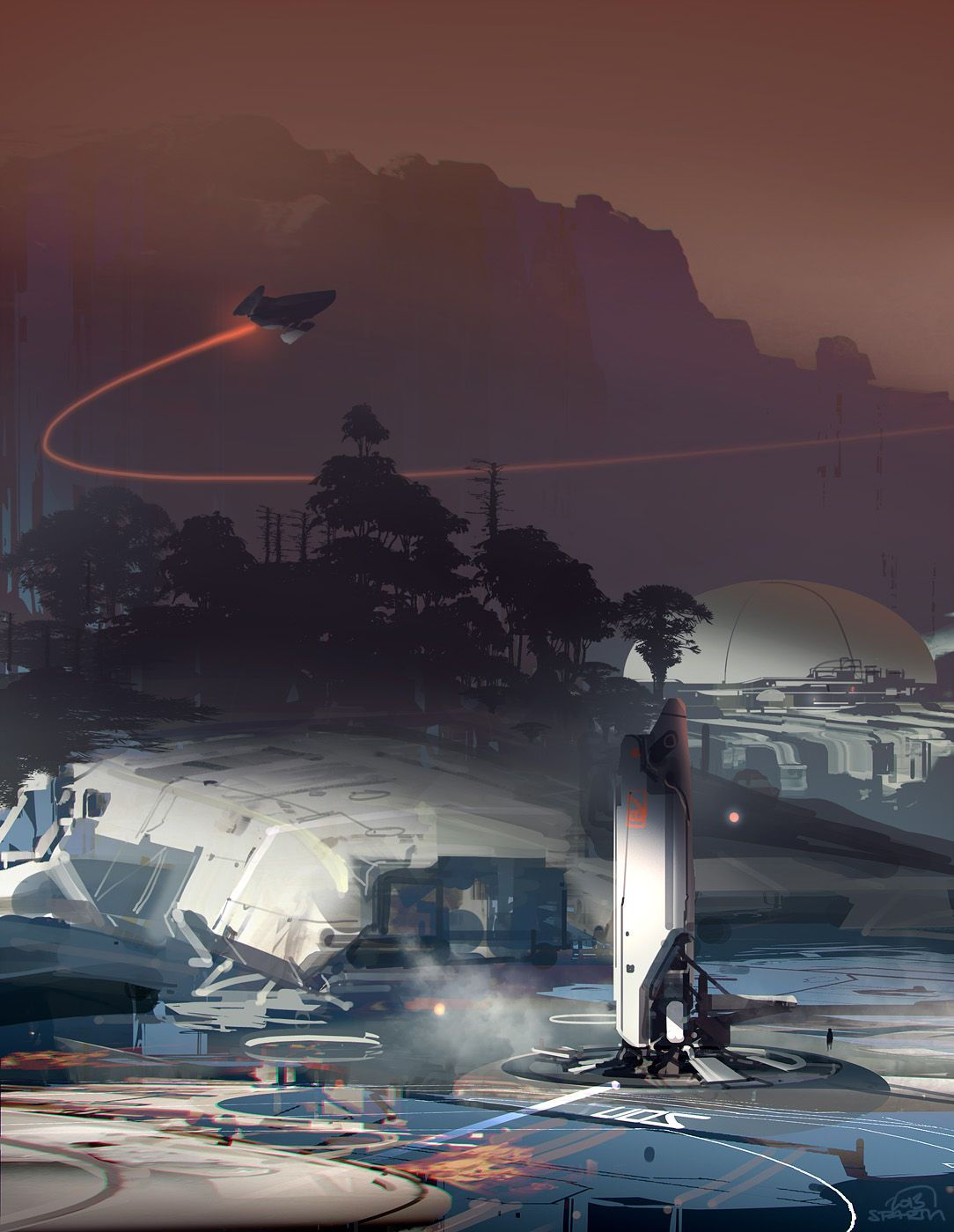 Wallpaper #wxdkPpMBPLD5_VENvN-025 Sparth Nicolas Bouvier Fantasy Images Sci Fi Fantasy Environment