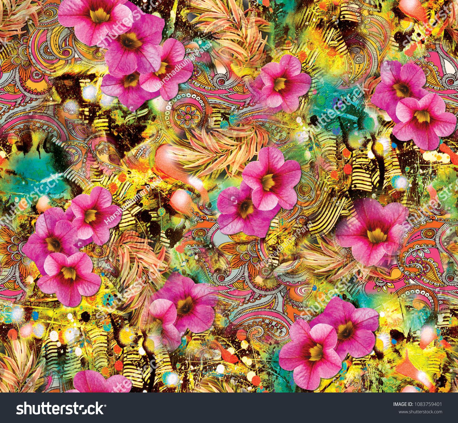 Wallpaper #uxkp-44BtGB6xQ78AUaf42 Paisley Seamless Pattern with Flower Pattern Flower Patterns Seamless