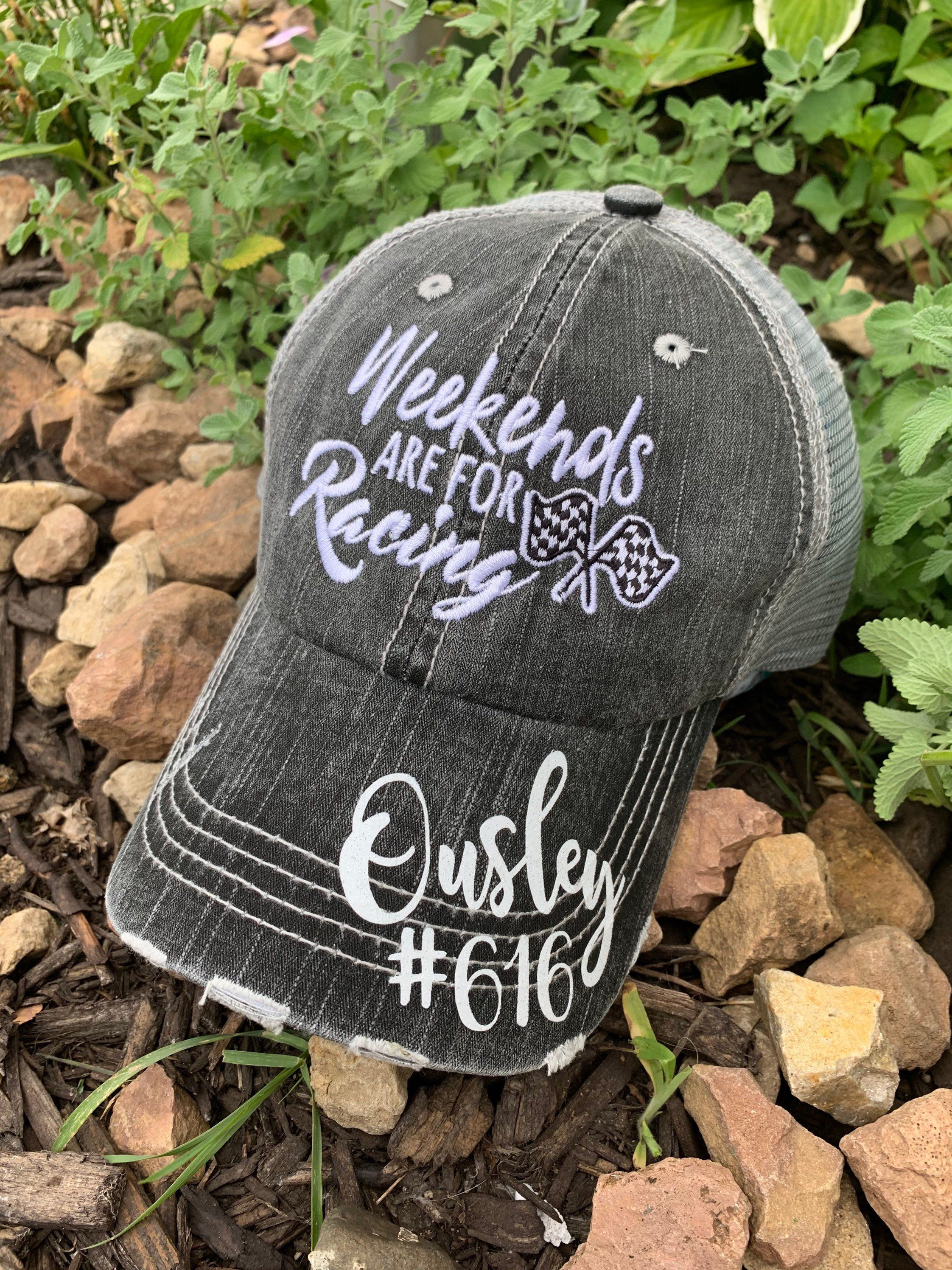 Wallpaper #PmfbDpMBSpphPi3-3OwJ113 Personalized Racing Hats Name Number Bling Race Day is the Best Day