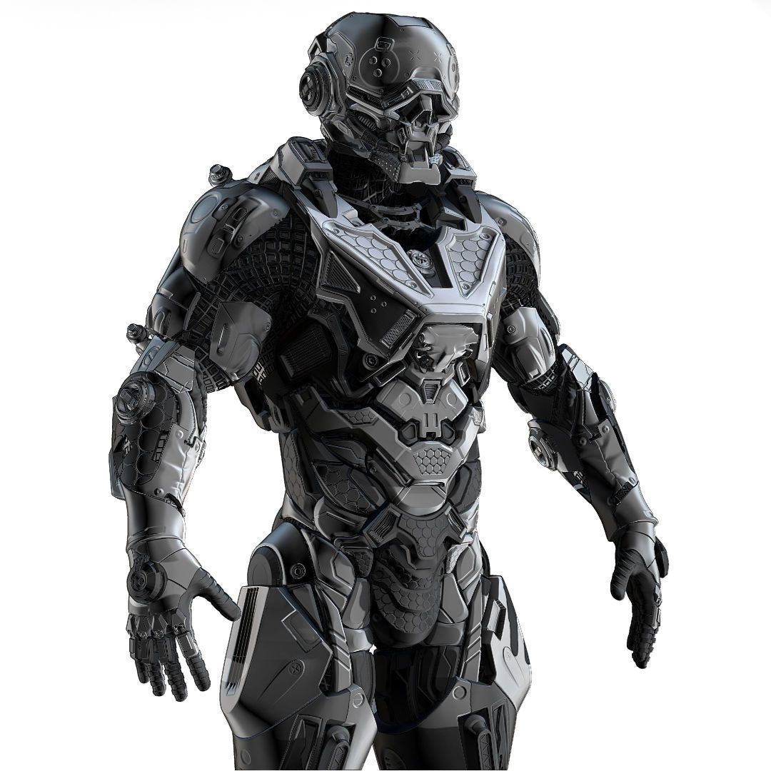 Wallpaper #2f-aZ5MB3lSXT3zUluJX155 Cybernetist Zbrush 3D Model in 2020 Armor Concept Futuristic