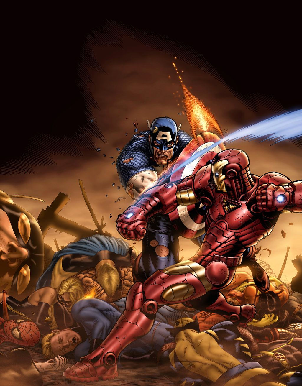 Wallpaper #xzEUNpMB5zzyi_yYV1iX33 Captain America and Iron Man Comics Marvel Comics Wallpaper 59