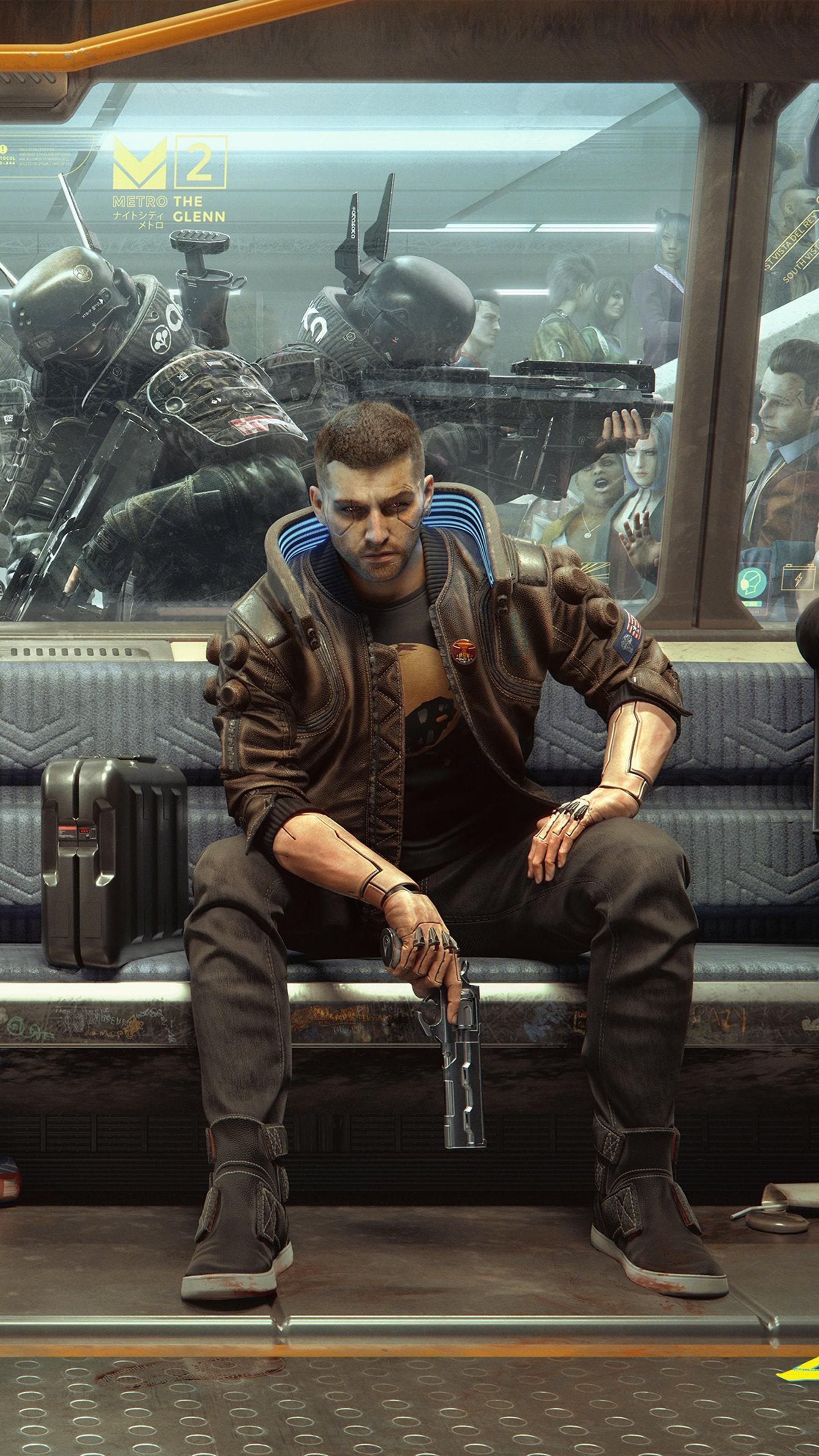 Wallpaper #bxkoMo8BtGB6xQ78spc817 Cyberpunk 2077 Metro Soldiers 4K Ultra HD Mobile Wallpaper Cyberpunk