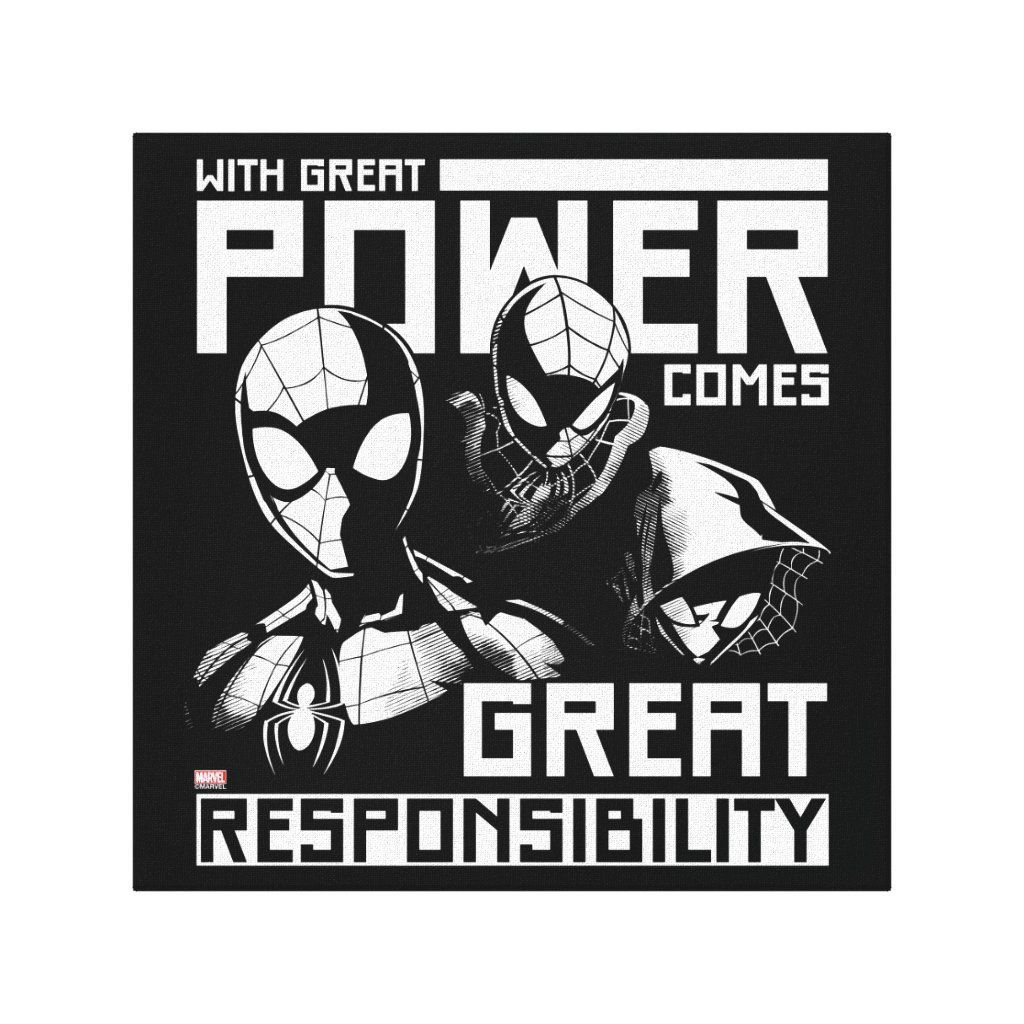 Wallpaper #yPSDOpMBKFX8bn3rKHjx293 Spider Man Great Responsibility Team Up Canvas Print Zazzle