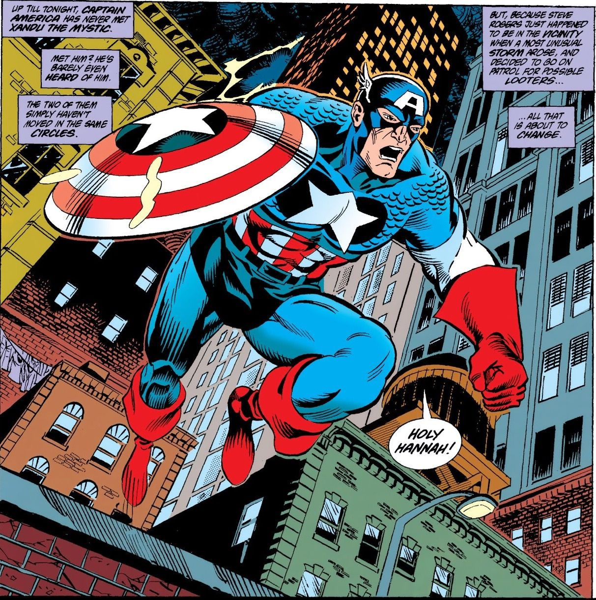 Wallpaper #RnPsiY4BFI5NbQksnyIP17 Captain America Leaping into Action to Save the Day