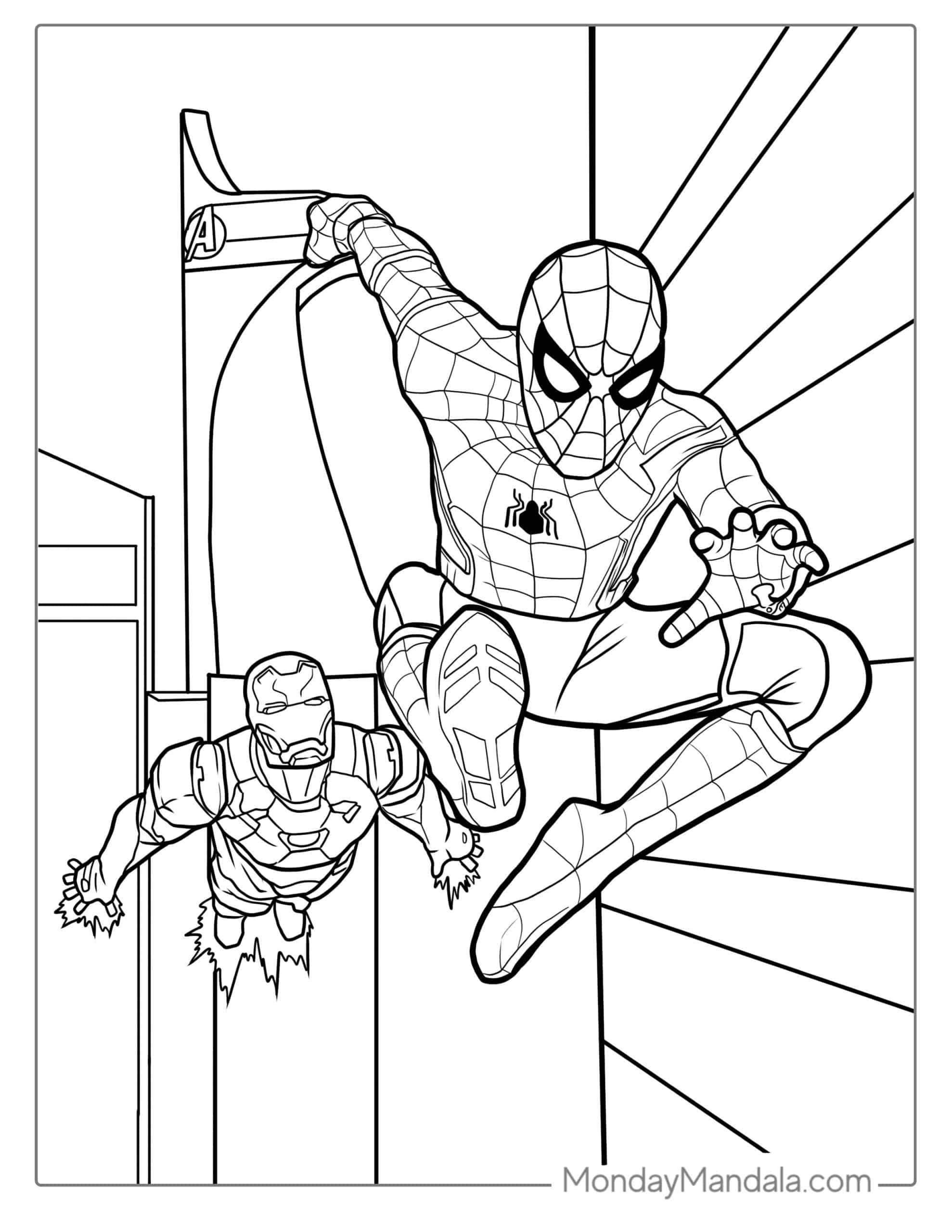 Wallpaper #mTGoNZMB5zzyi_yY9FeN18 40 Spider Man Coloring Pages Free Pdf Printables Artofit