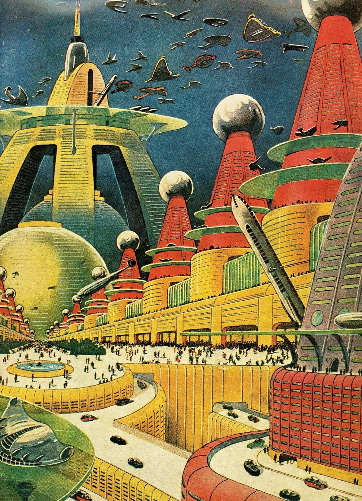 Wallpaper #2LgT3ZIBJvJKYCmEjv7f9 Future Atomic City a Classic by One of the Greats Frank R Paul Its
