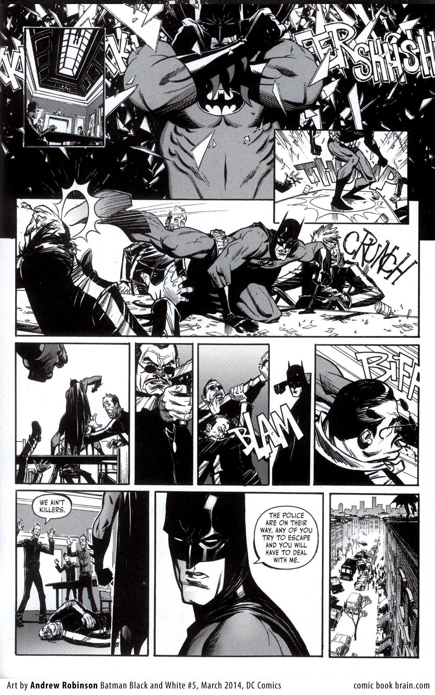 Wallpaper #VWdd8pIBSpphPi3-63Ag184 Batman Black and White 5 Andrew Robinson Black and White Comics