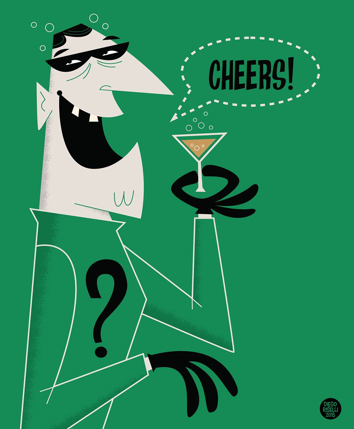 Wallpaper #Cf_SapMB3lSXT3zUreez168 The Riddler on Behance Illustrations Retro the Riddler Fan Art