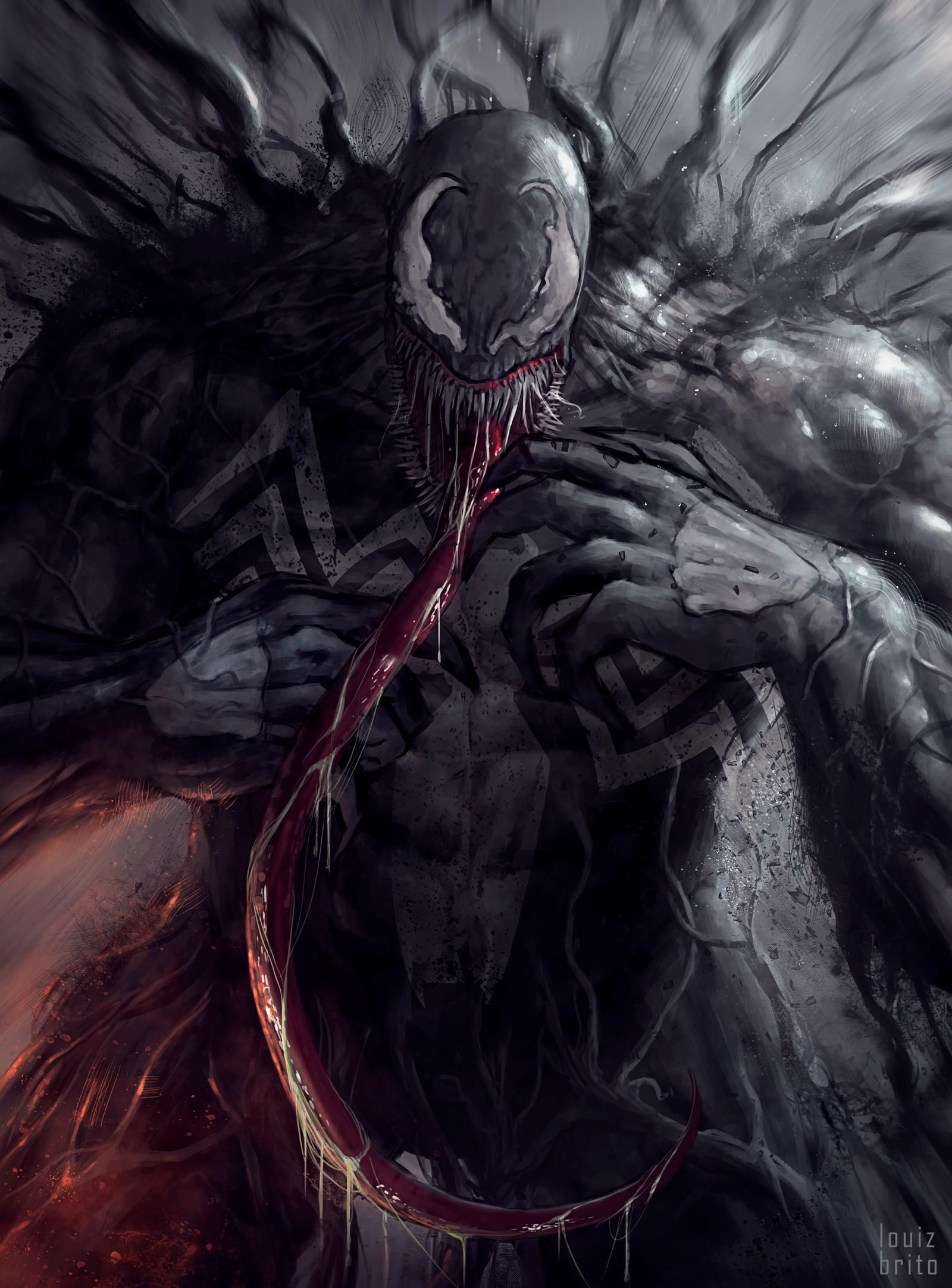 Wallpaper #faegMpMBlSzal8H1W9v920 Venom Sketch by Louizbrito on Deviantart Venom Comics Symbiotes