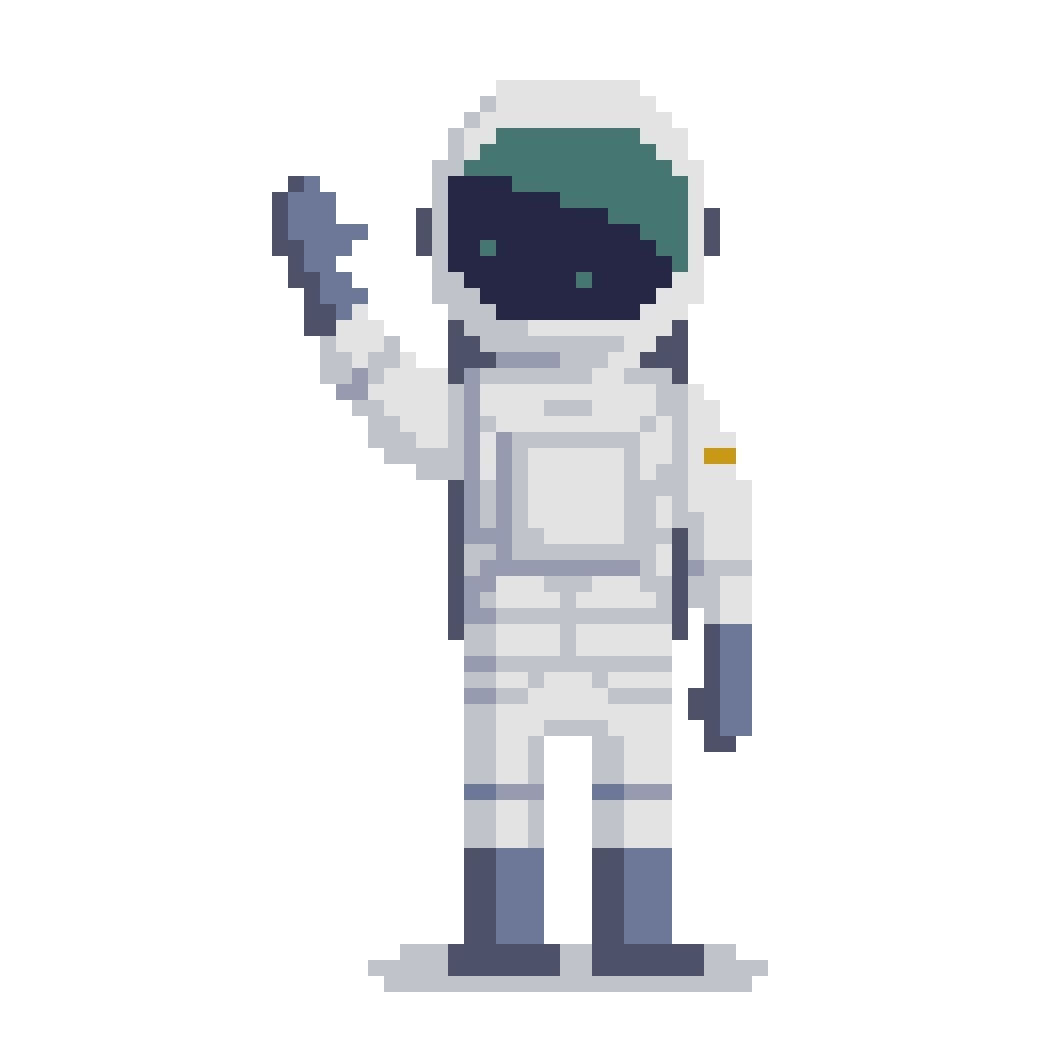 Wallpaper #YjGbNZMB5zzyi_yY1Fda27 Astronauta Pixel Art