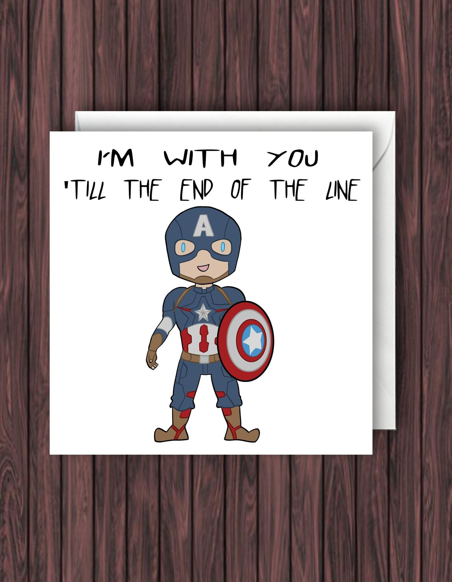 Wallpaper #wHQxwo4B_8f4nGFaiW6B26 Capitan America Tarjeta De Cumpleanos Tarjeta De Cumpleanos Etsy