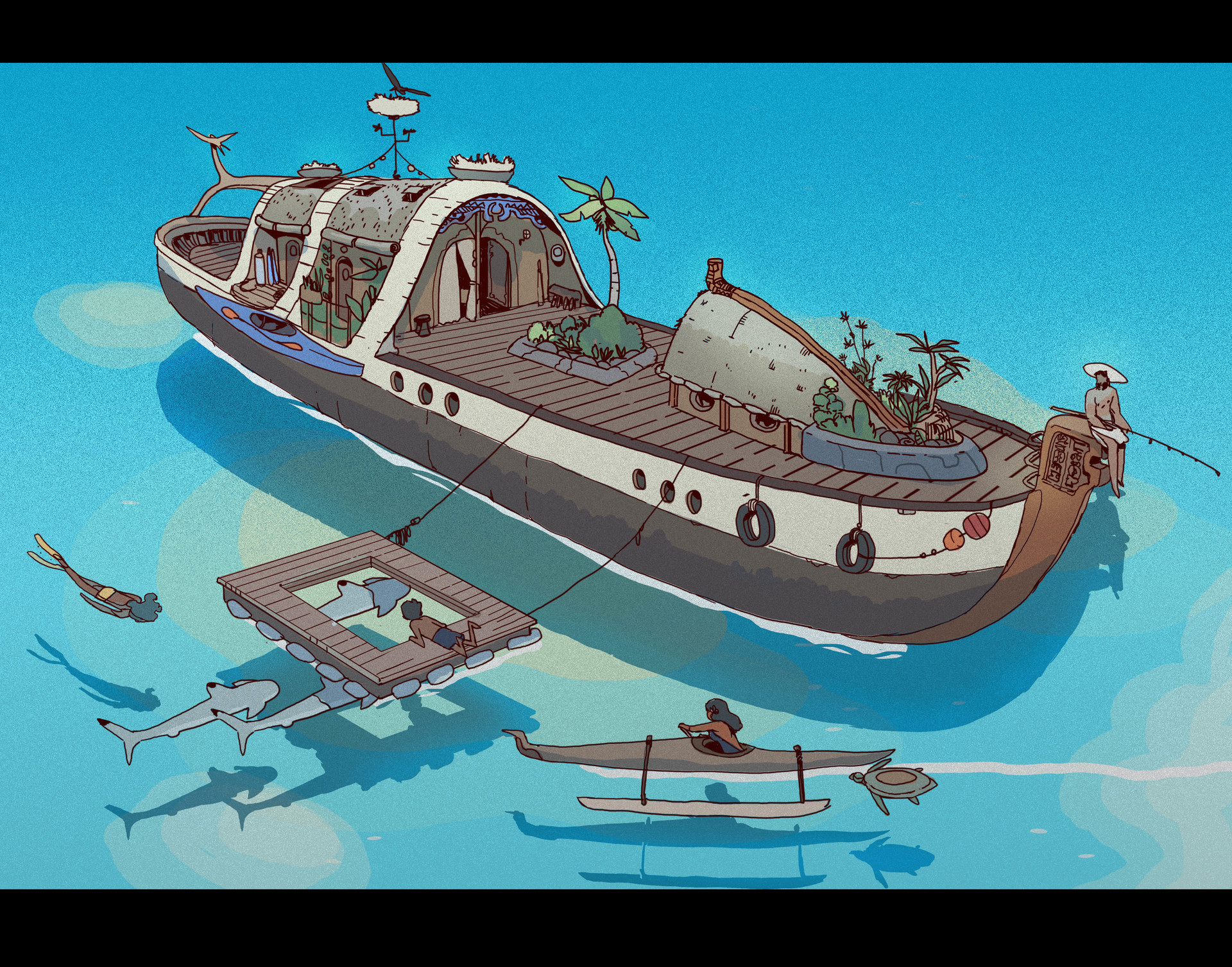 Wallpaper #uH0K8o4Bnwiau_P6_Aoo10 Artstation Boats Boats Boats Victorin Ripert Bombadil