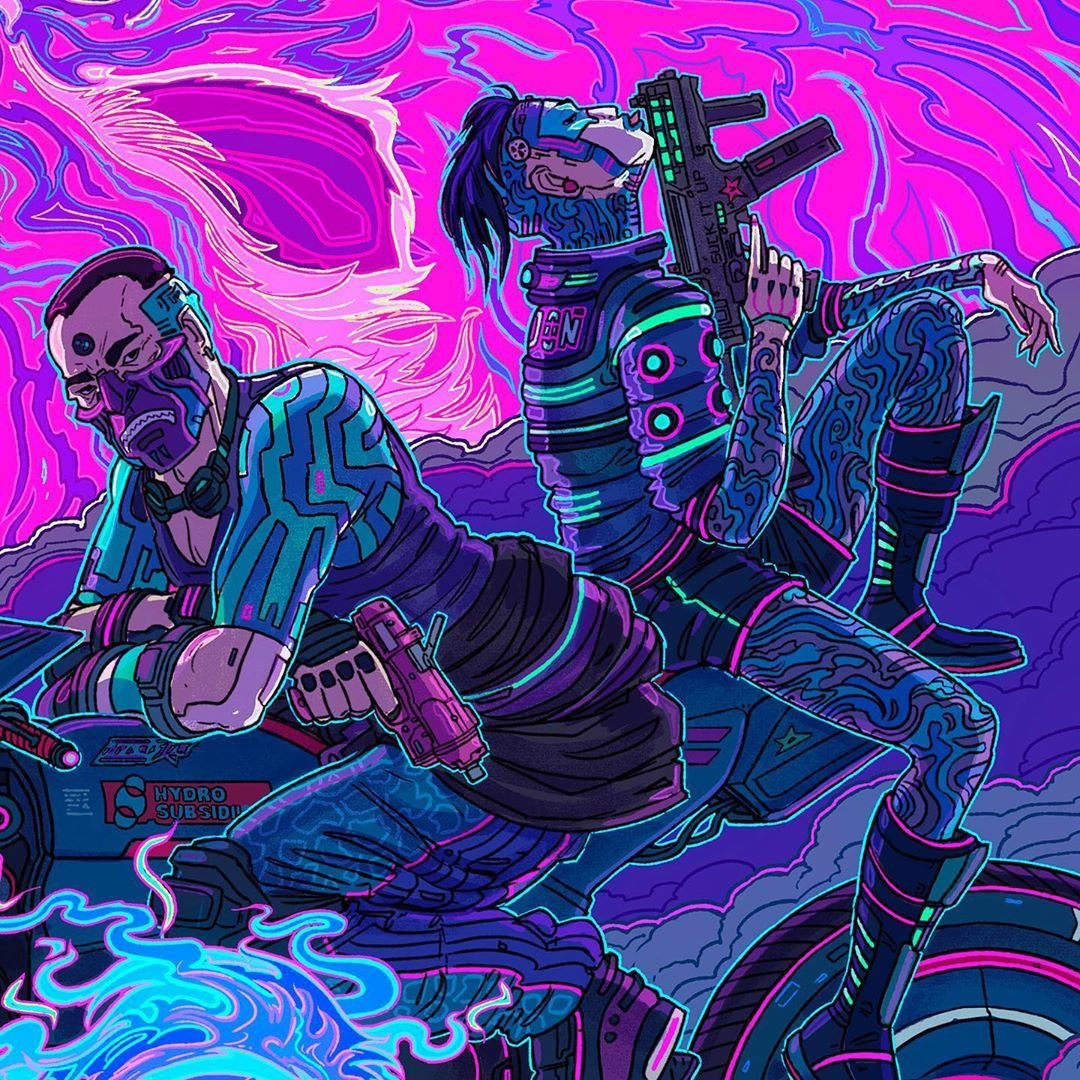 Wallpaper #PEXNk44B7YBJg1BVWp_h35 Cyberpunk 2020 Cyberpunk Art Cyberpunk Aesthetic Shadowrun Night