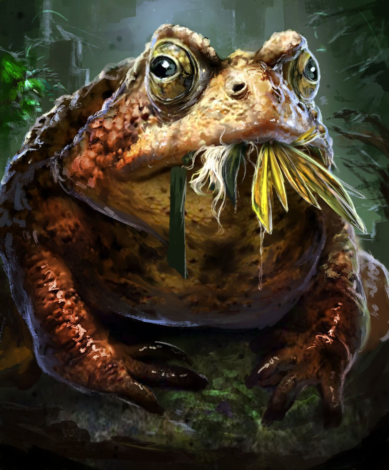 Wallpaper #S2cLE5MBSpphPi3-pP5k216 Giant Frog Arcane Gladiator Tcg Manthos Lappas on Artstation at Https