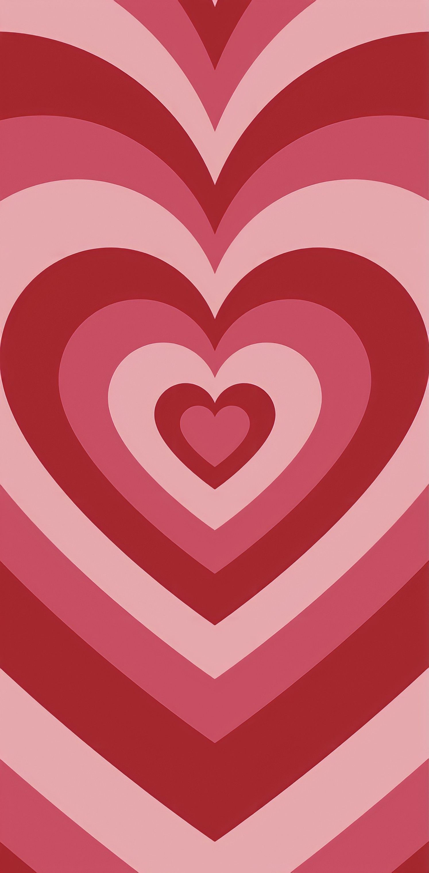 Wallpaper #Tmd395IBSpphPi3-tobx533 A Red and Pink Heart Pattern on a White Background